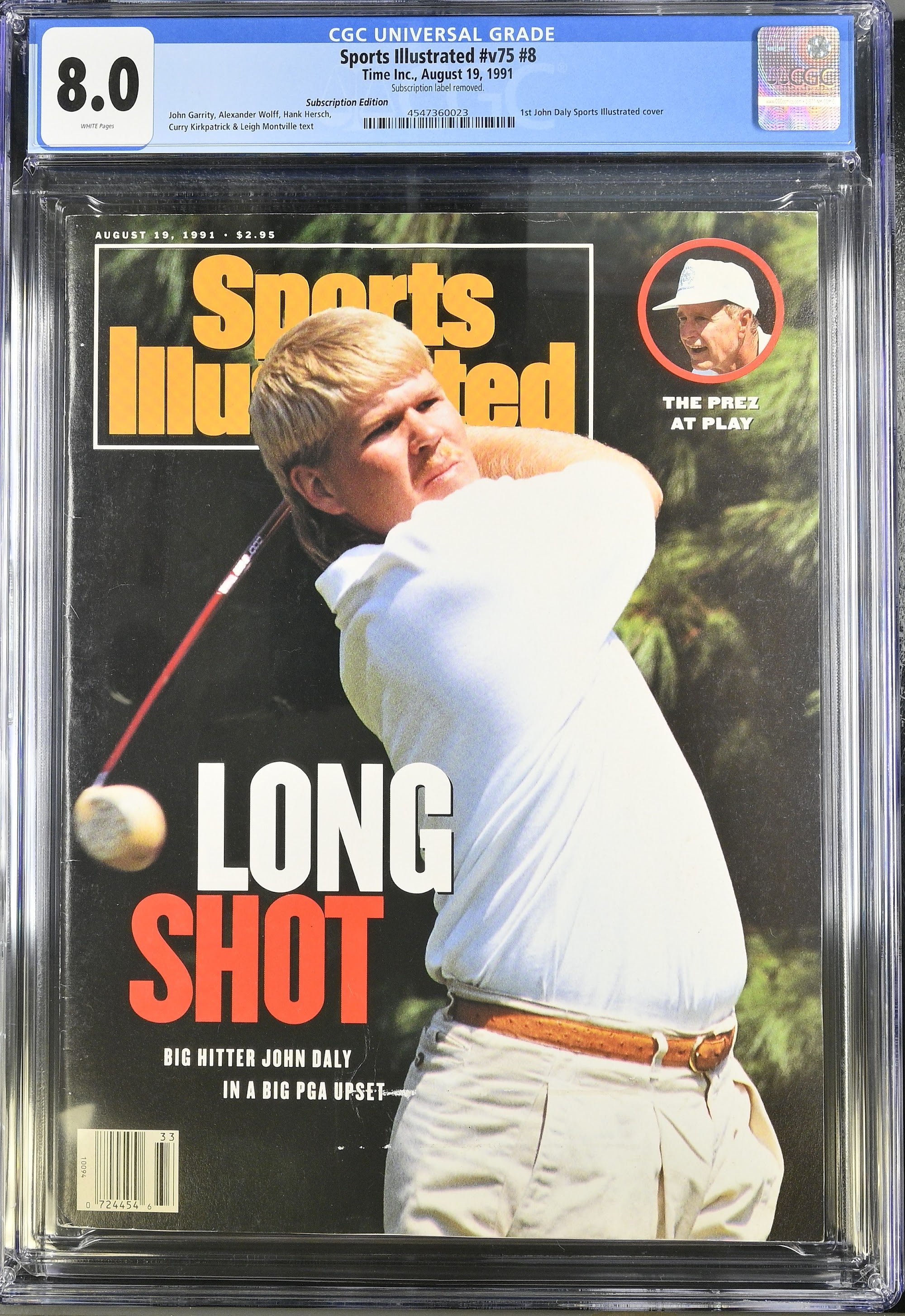 1991 Sports Illustrated 1st Cover Top Pop – CGC 8