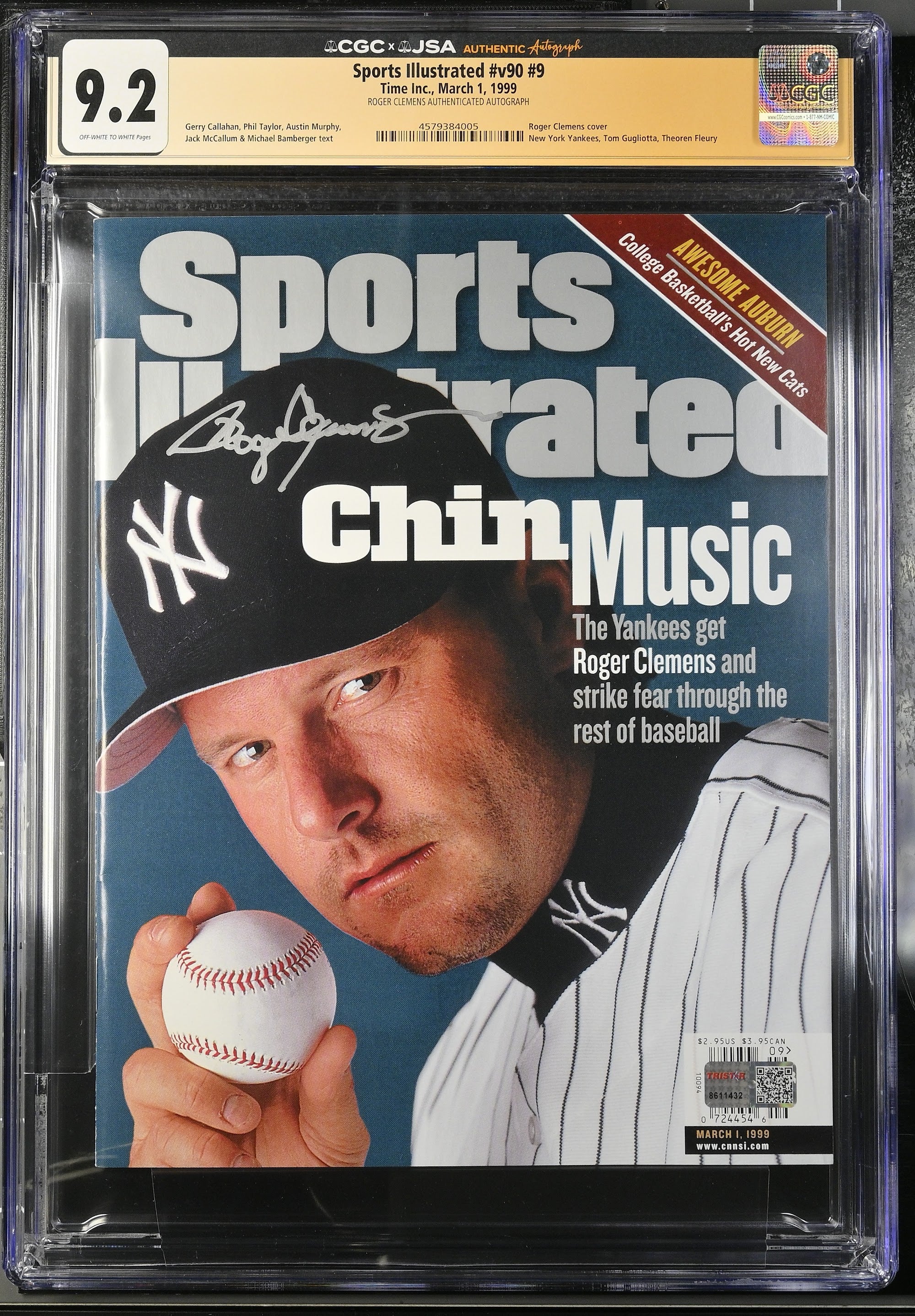 1999 Sports Illustrated Autographed – CGC 9.2 Newsstand