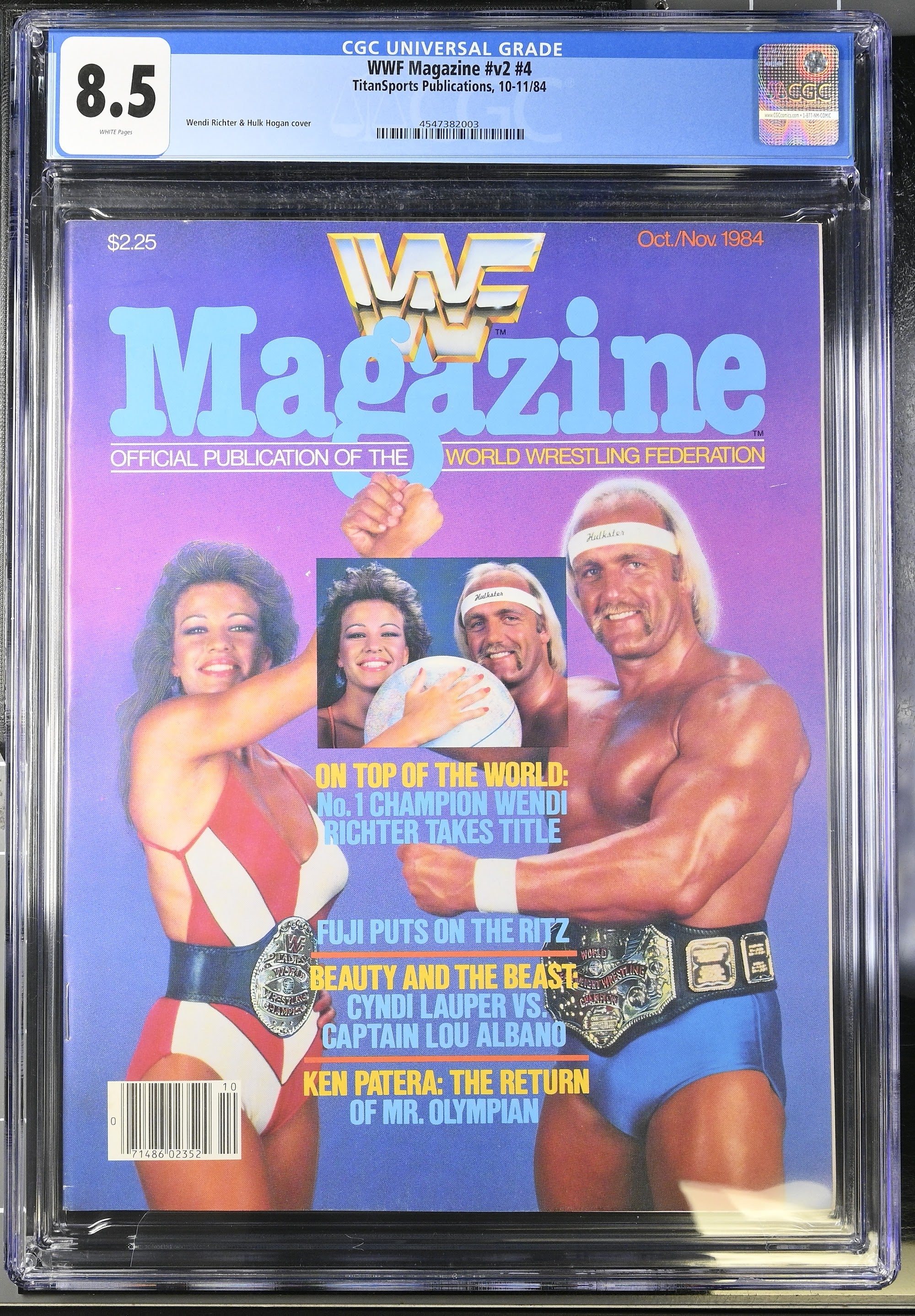 1984 Hulk Hogan WWF Magazine – CGC 8.5 Newsstand