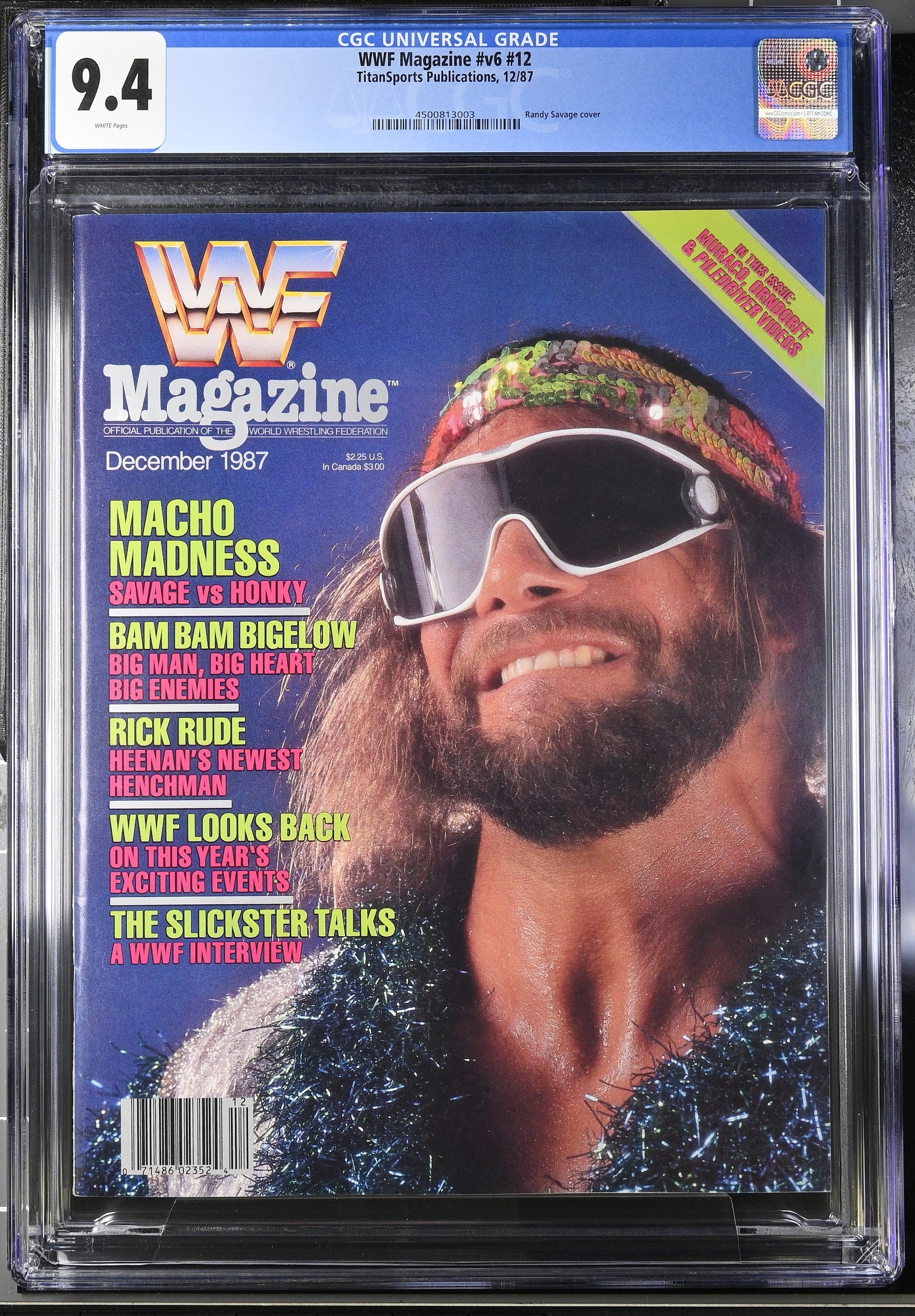 1987 WWF Magazine Top Pop – CGC 9.4 Newsstand