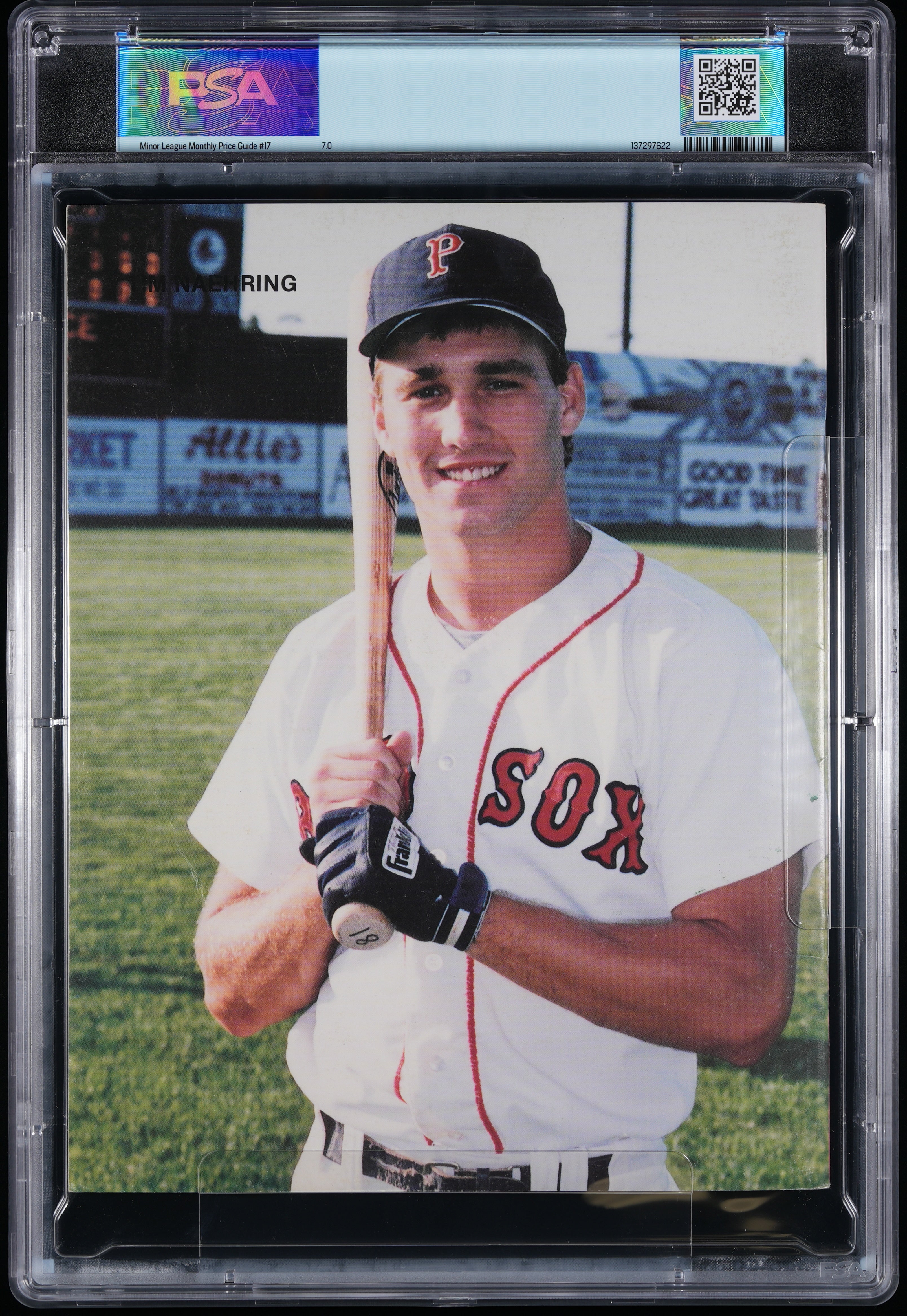 1990 Wade Boggs Minor League Monthly Autographed – PSA 7 Auto PSA 10.0