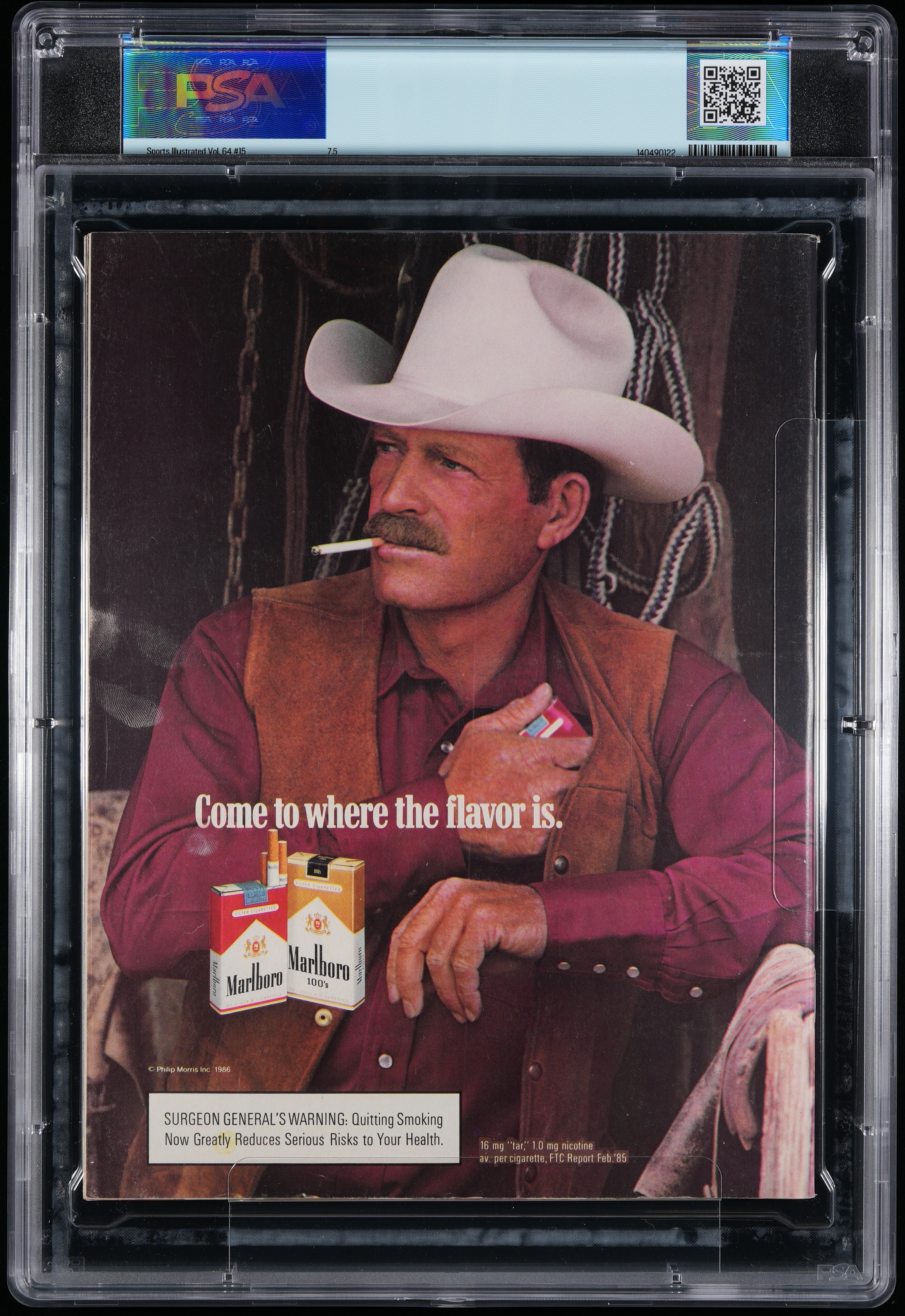 1986 Wade Boggs Sports Illustrated 1st Cover Autographed – PSA 7.5 Subscription