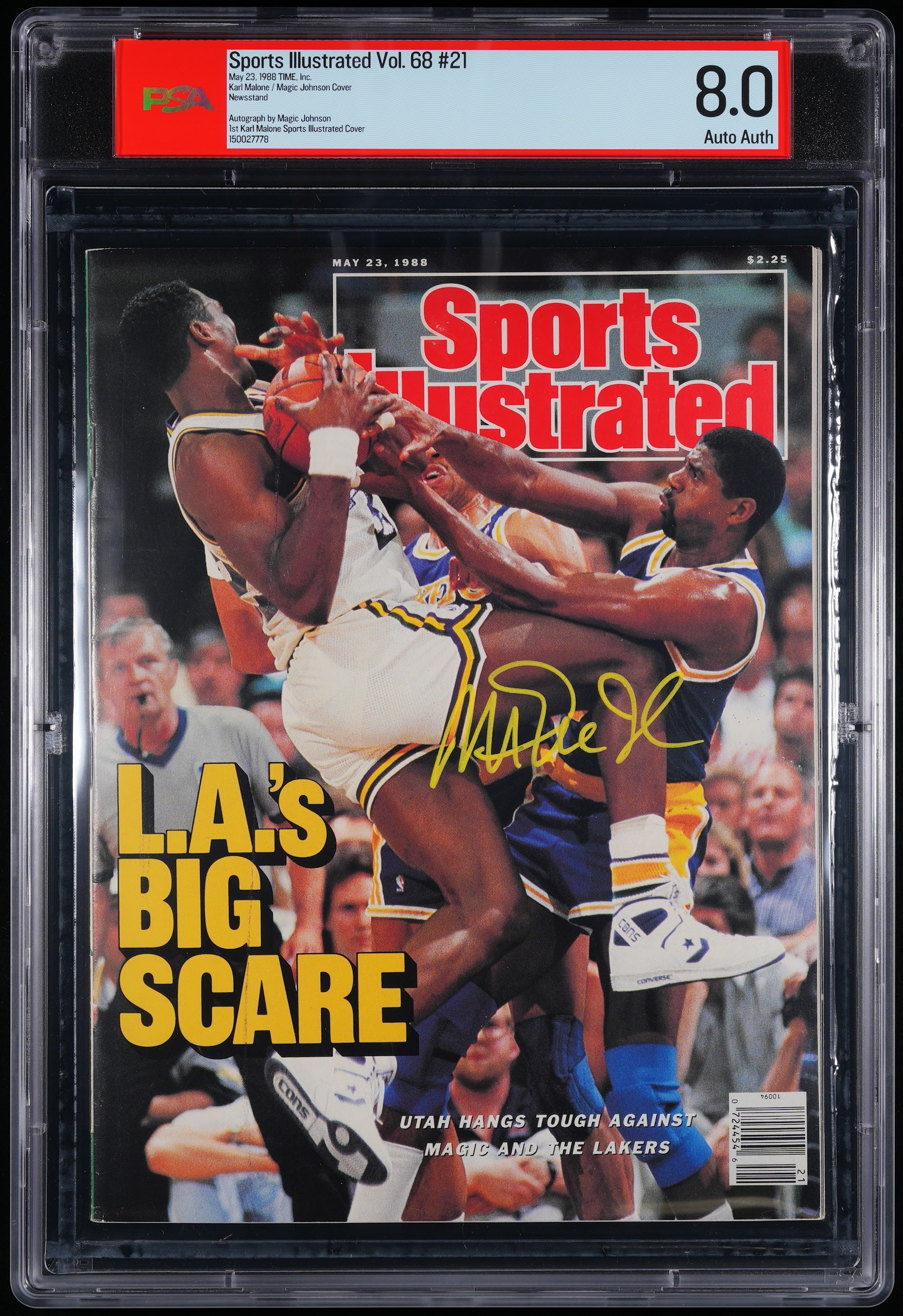 1988 Sports Illustrated Autographed – PSA 8 Newsstand