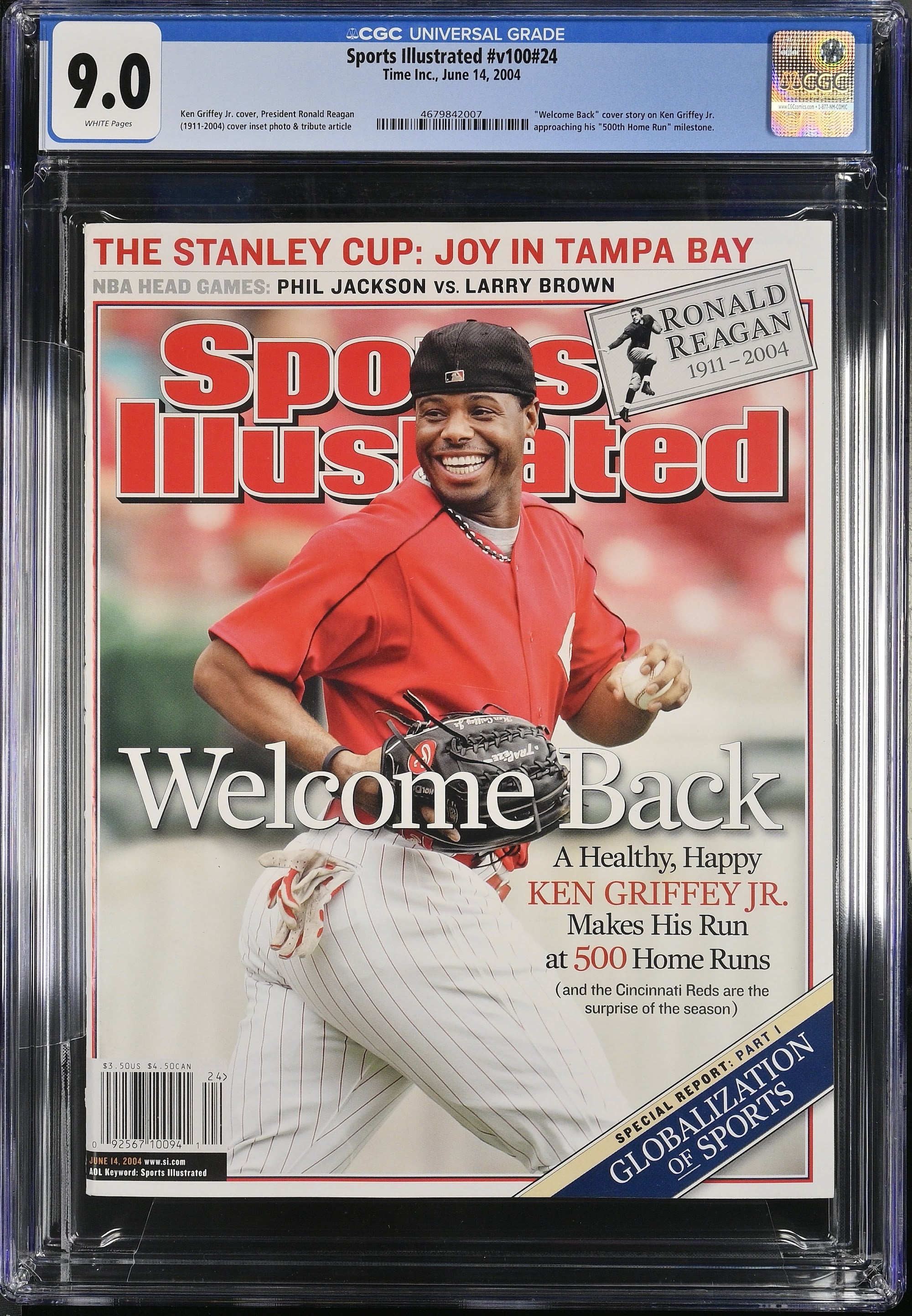 2004 Ken Griffey Jr. Sports Illustrated – CGC 9 Newsstand