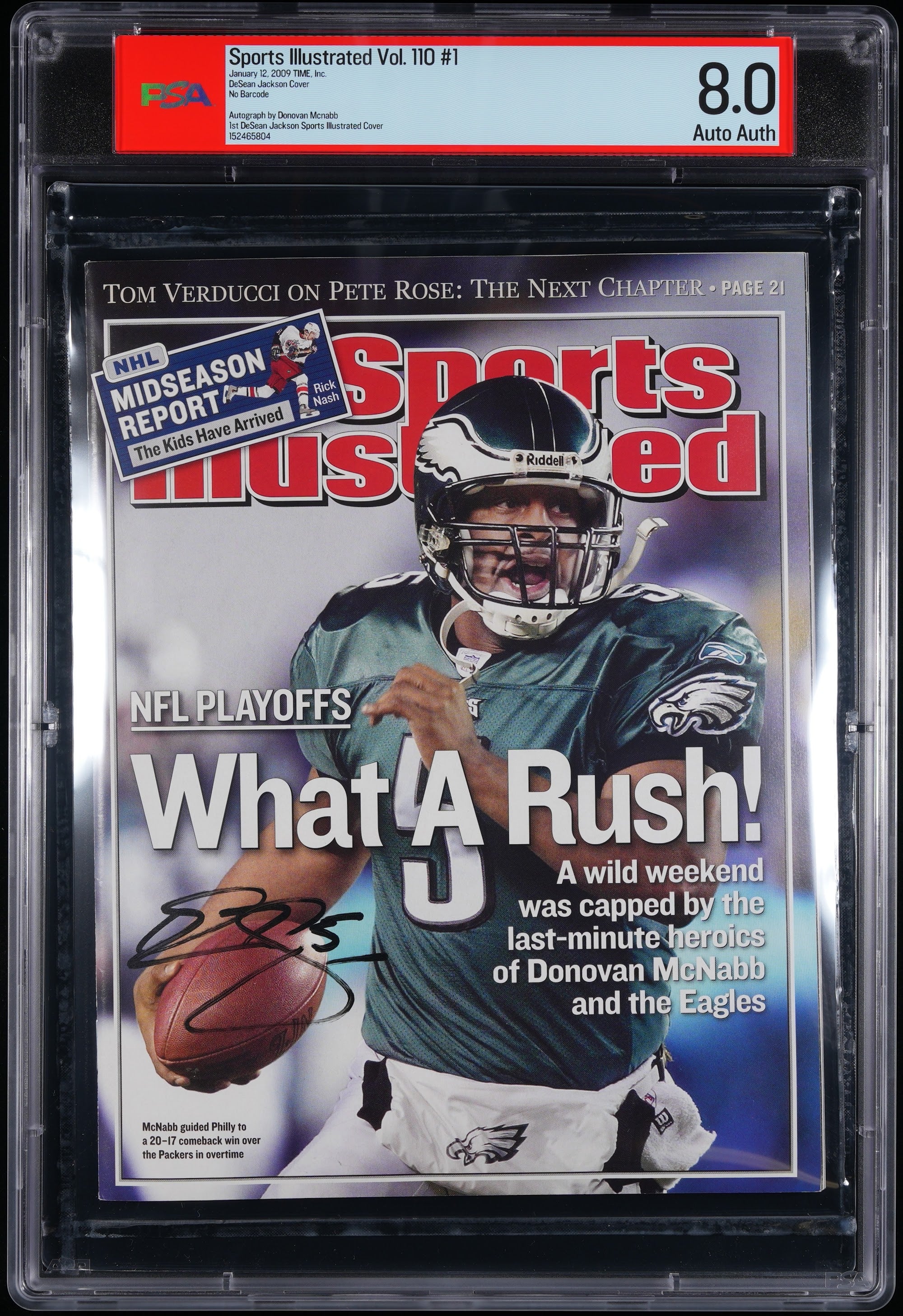 2004 Sports Illustrated 1st Cover Autographed – PSA 8