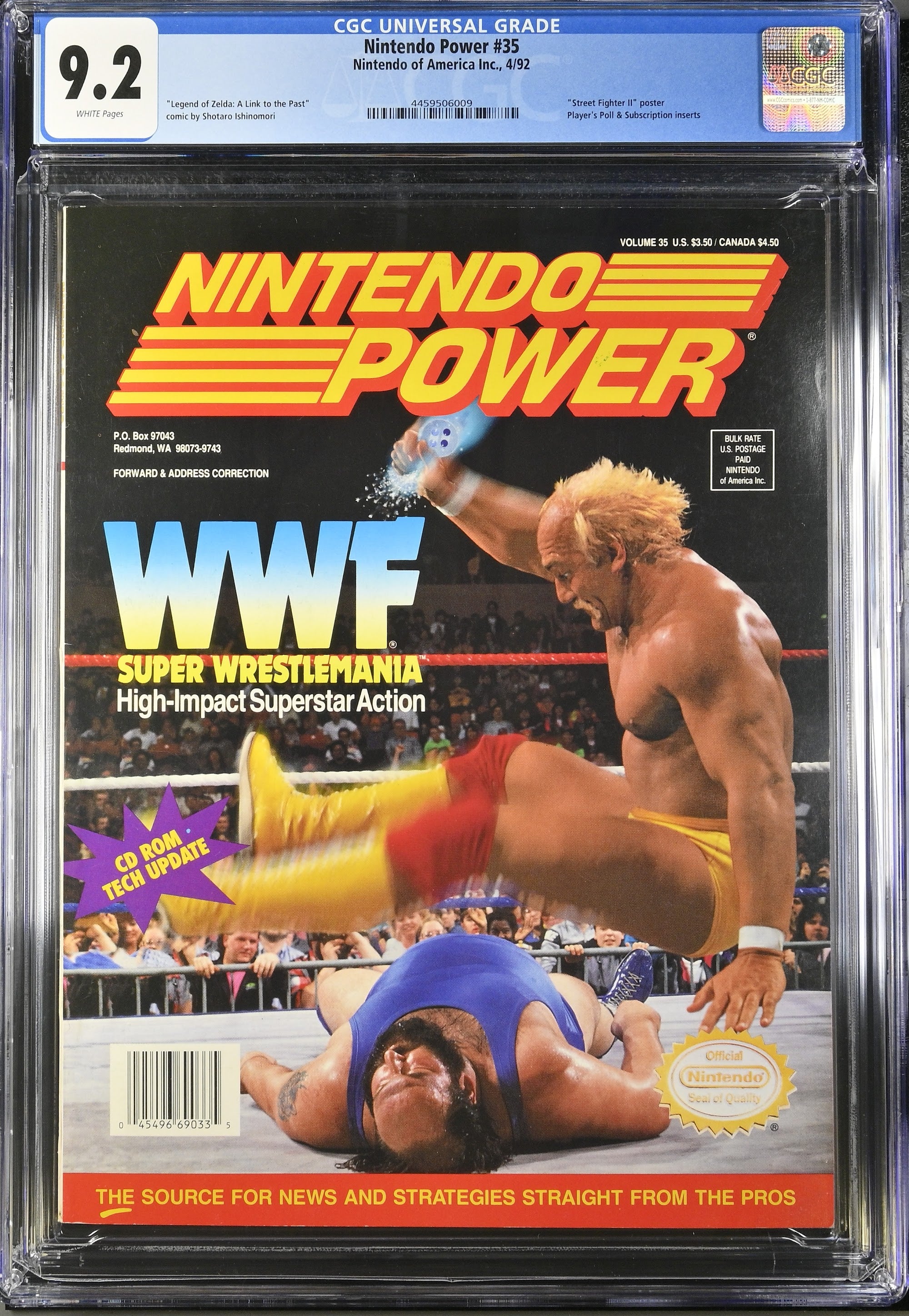 1992 Hulk Hogan WrestleMania Program – CGC 9.2