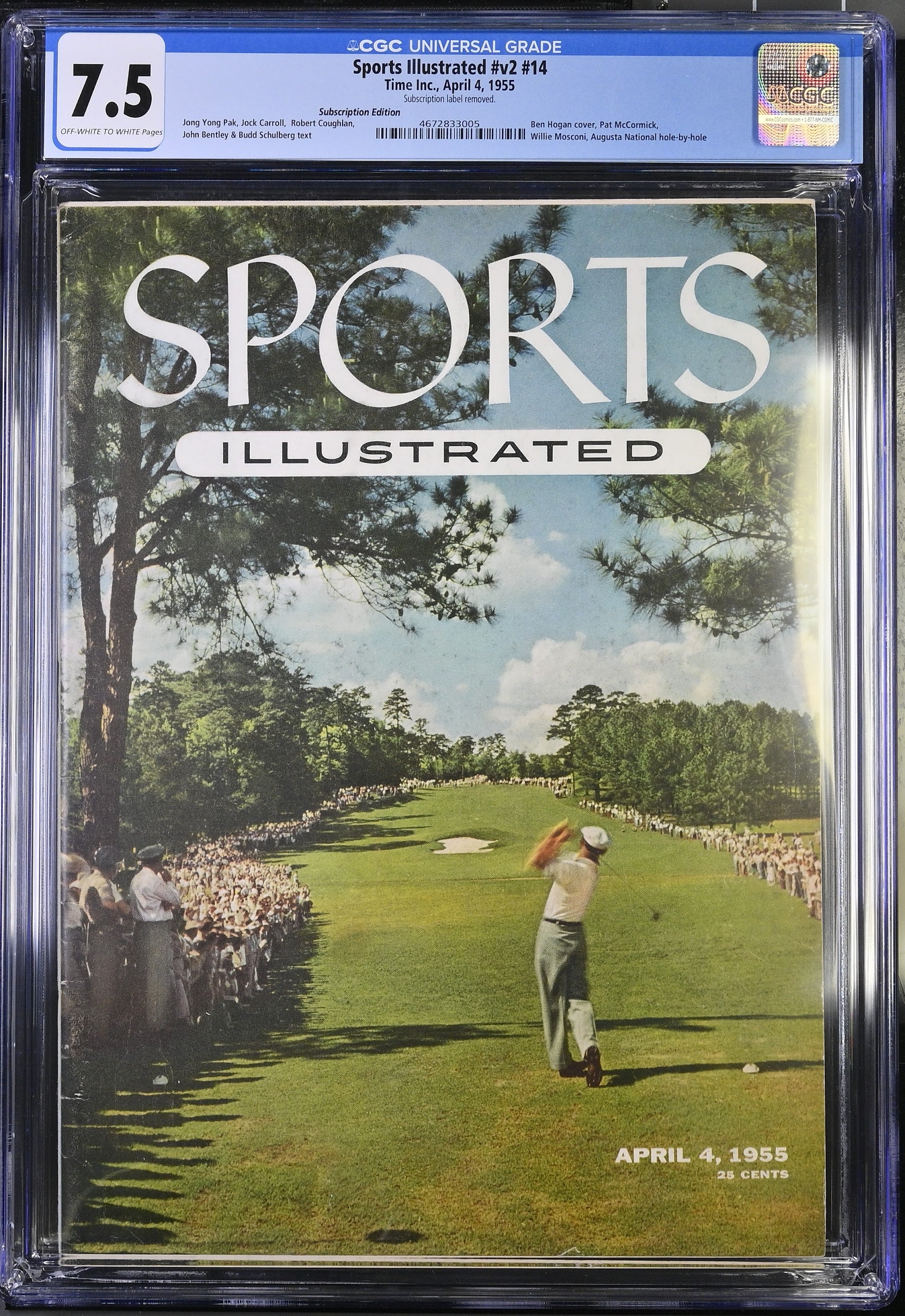 1955 Sports Illustrated 1st Cover – CGC 7.5