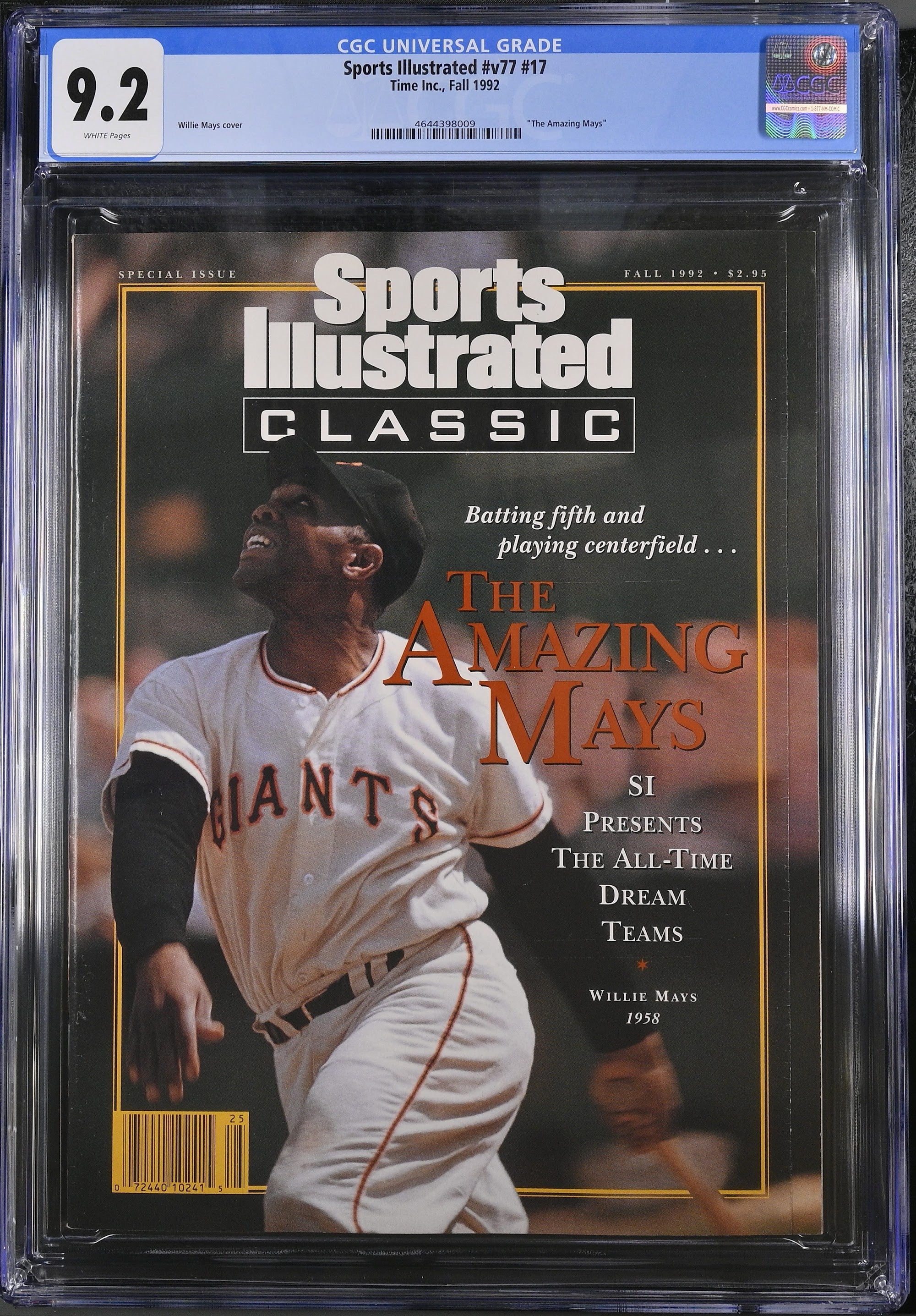 1992 Sports Illustrated – CGC 9.2 Newsstand