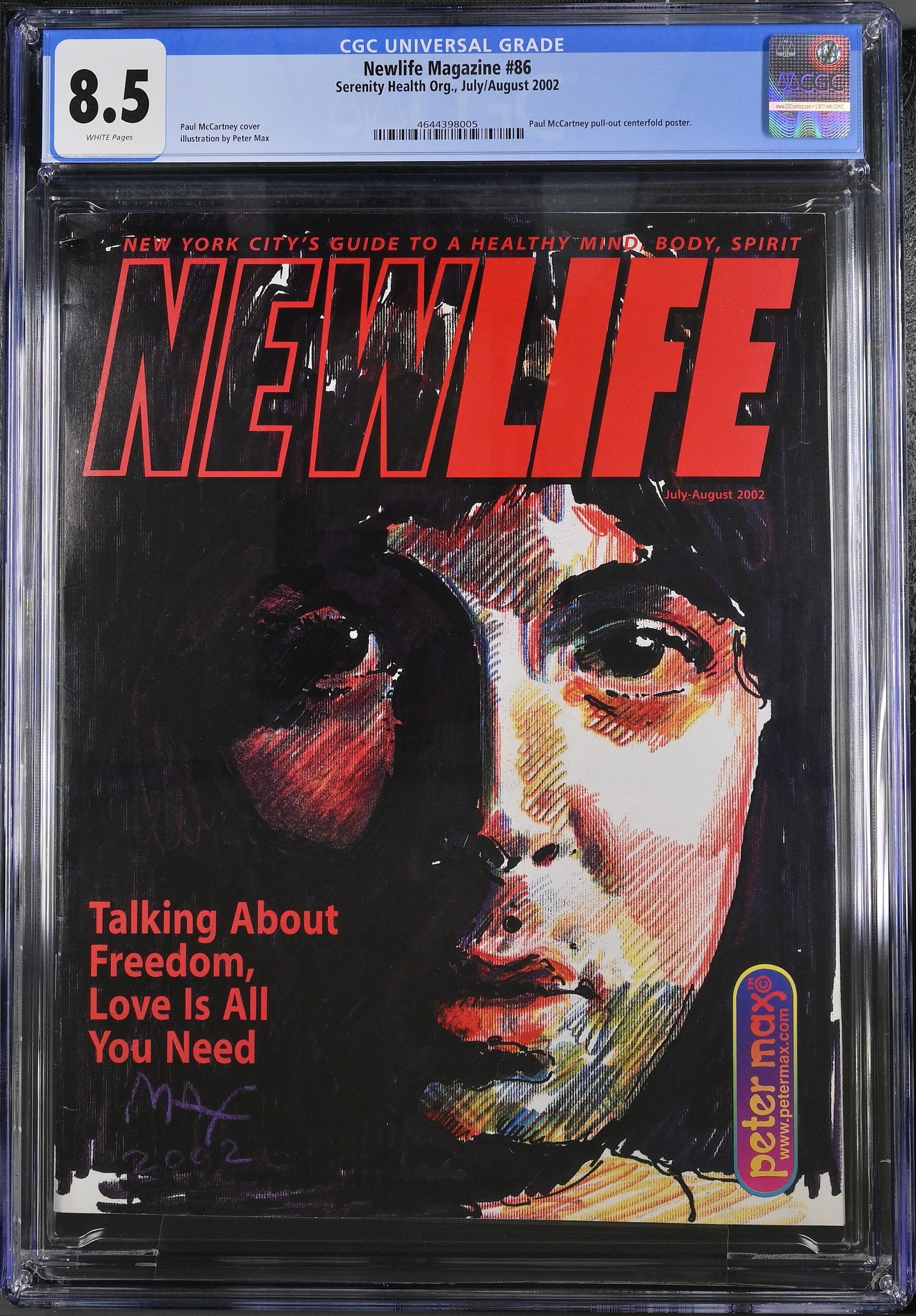2002 Peter Max – CGC 8.5