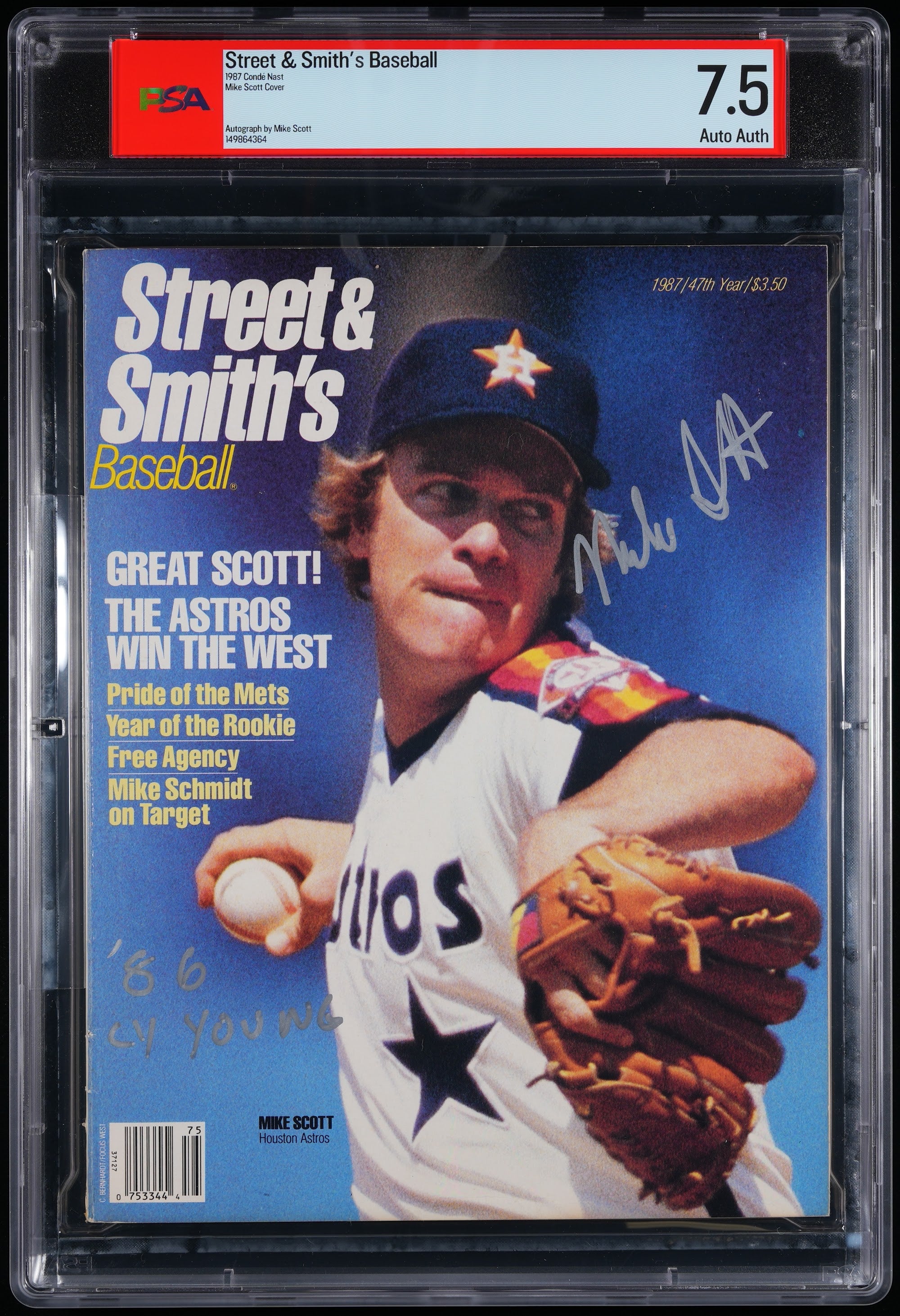 1987 Street & Smith's Autographed – PSA 7.5