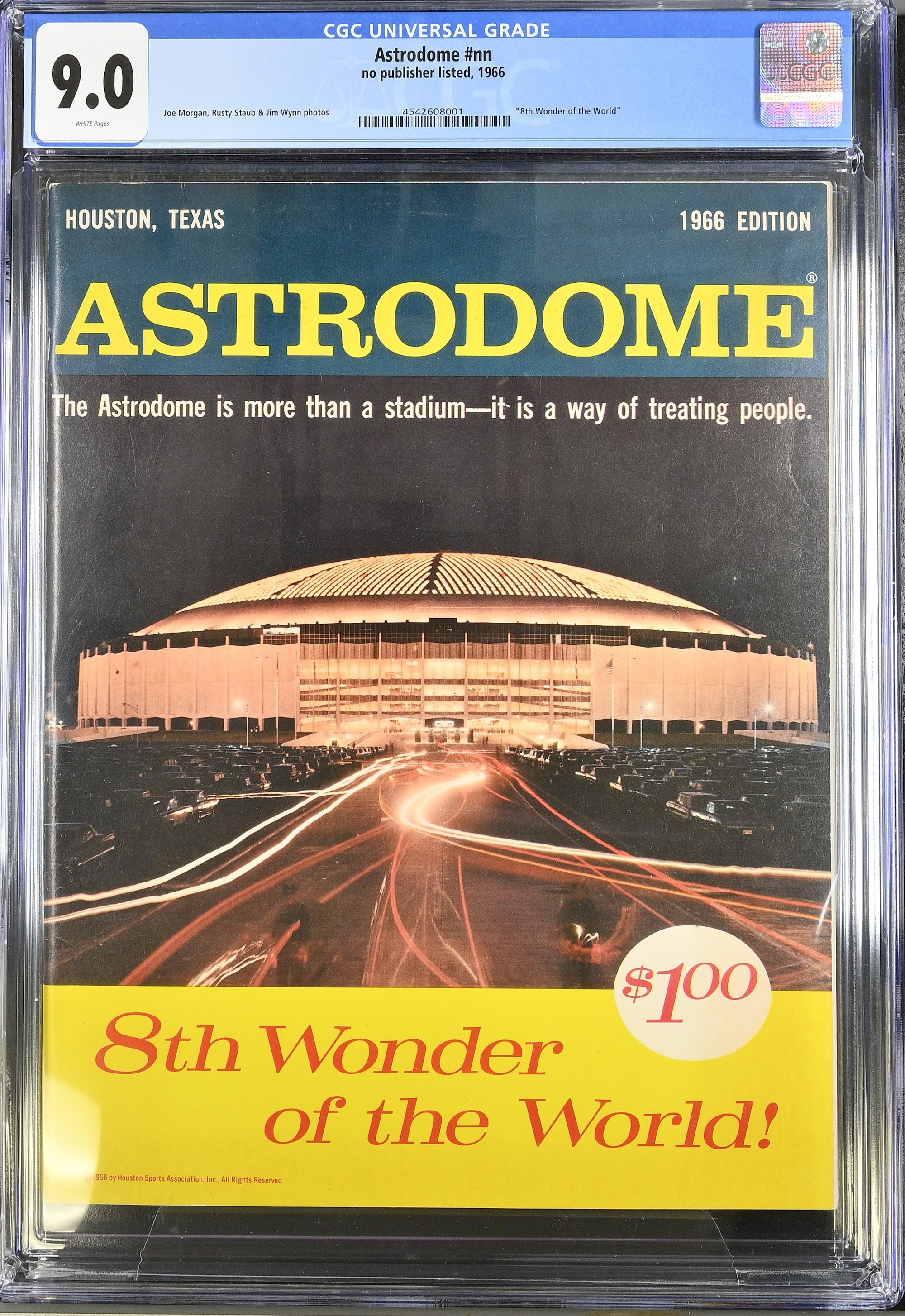 1966 Houston Astrodome Top Pop – CGC 9 "8th Wonder of the World"