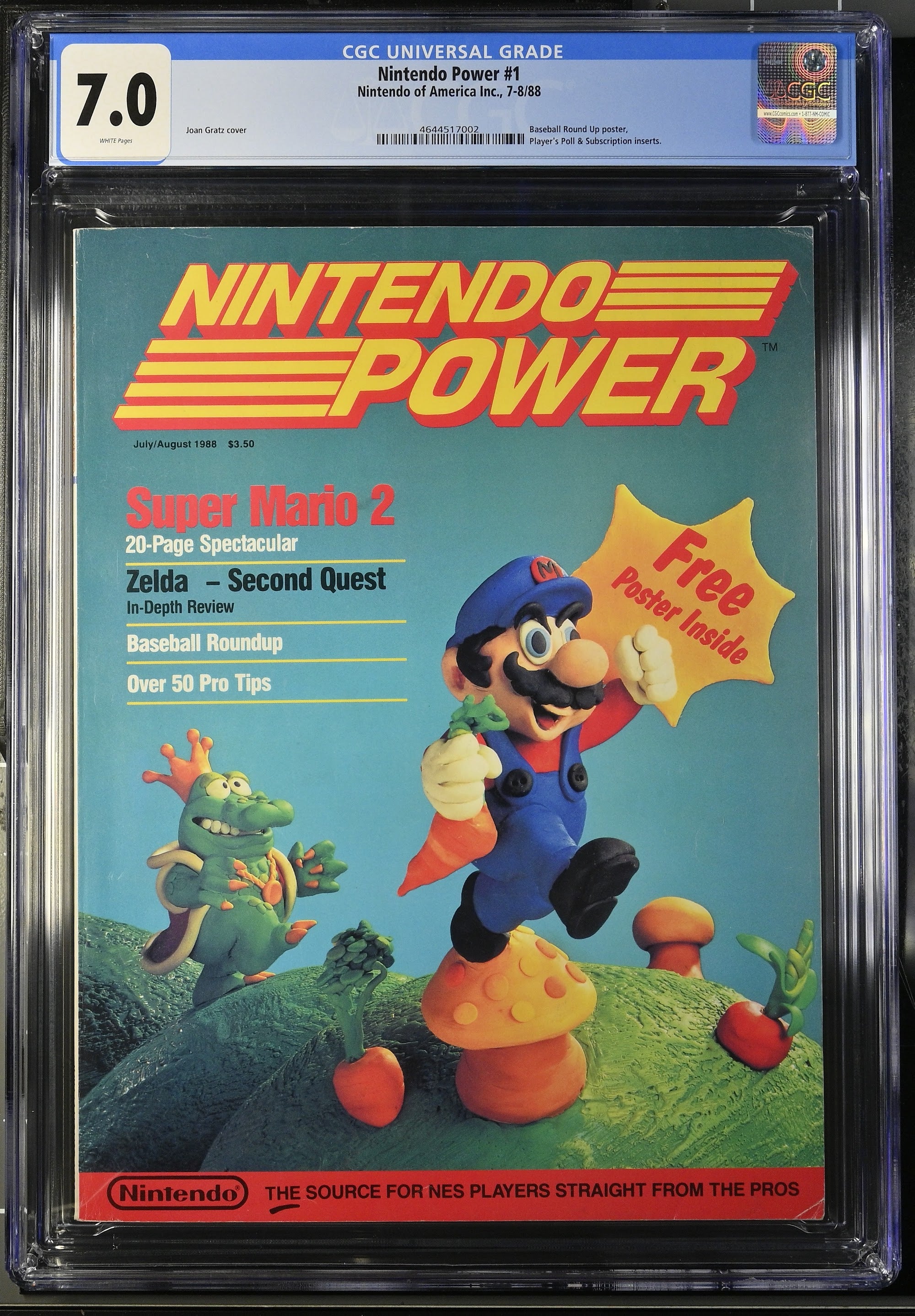1988 Super Mario Nintendo Power – CGC 7 Newsstand