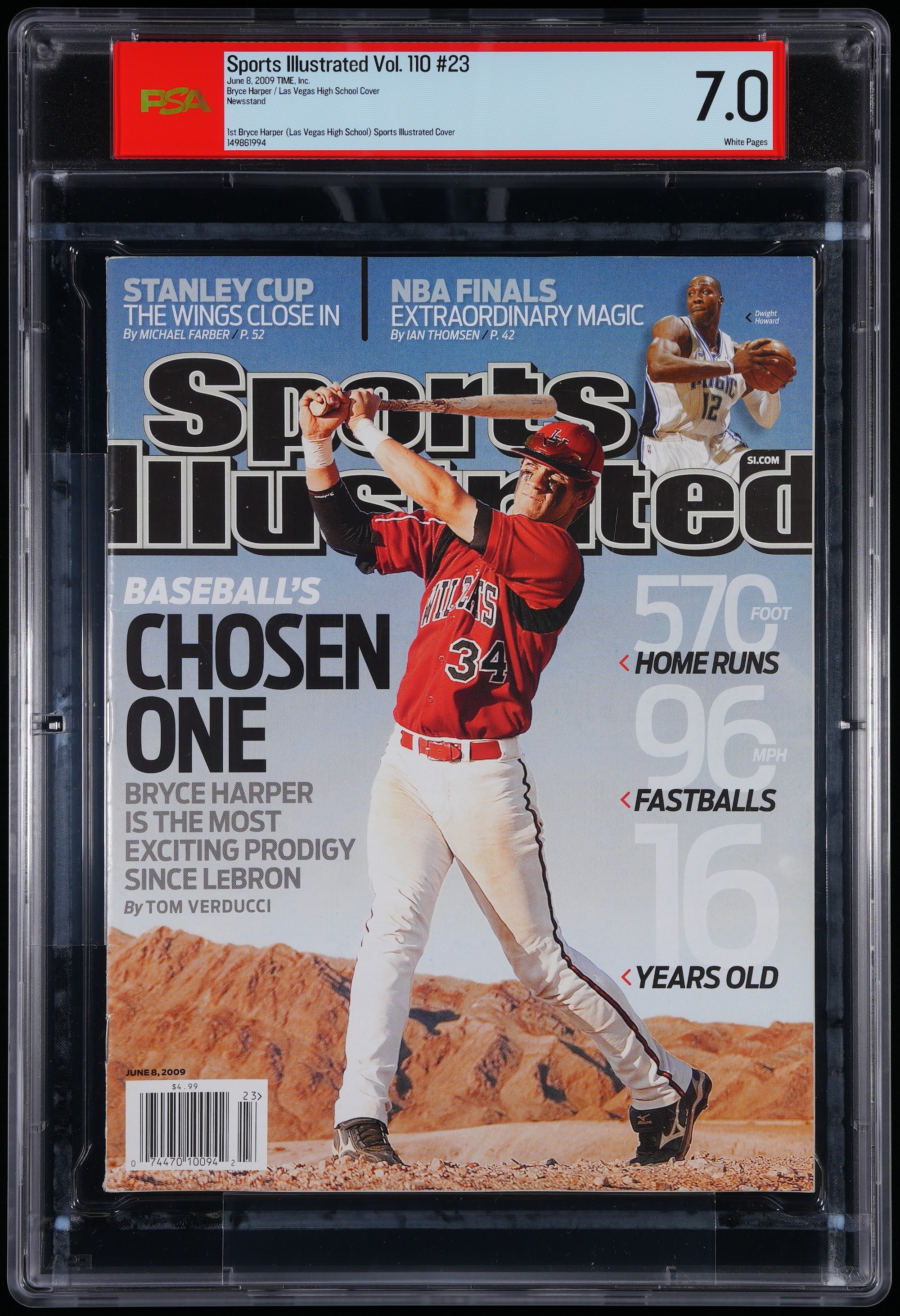 2009 Bryce Harper Sports Illustrated 1st Cover – PSA 7 Newsstand