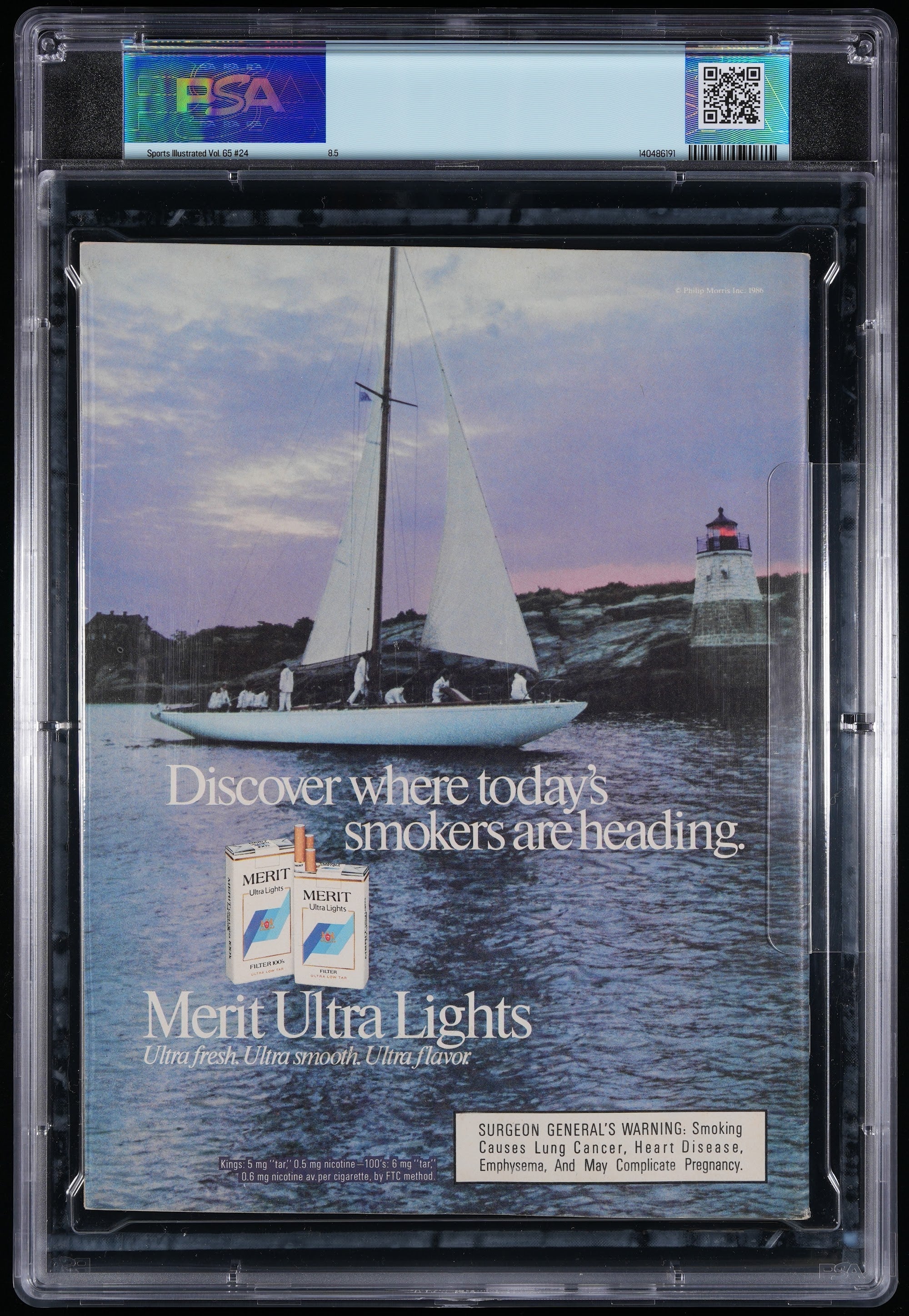 1986 Mike Tyson Winning WBC Sports Illustrated Autographed – PSA 8.5