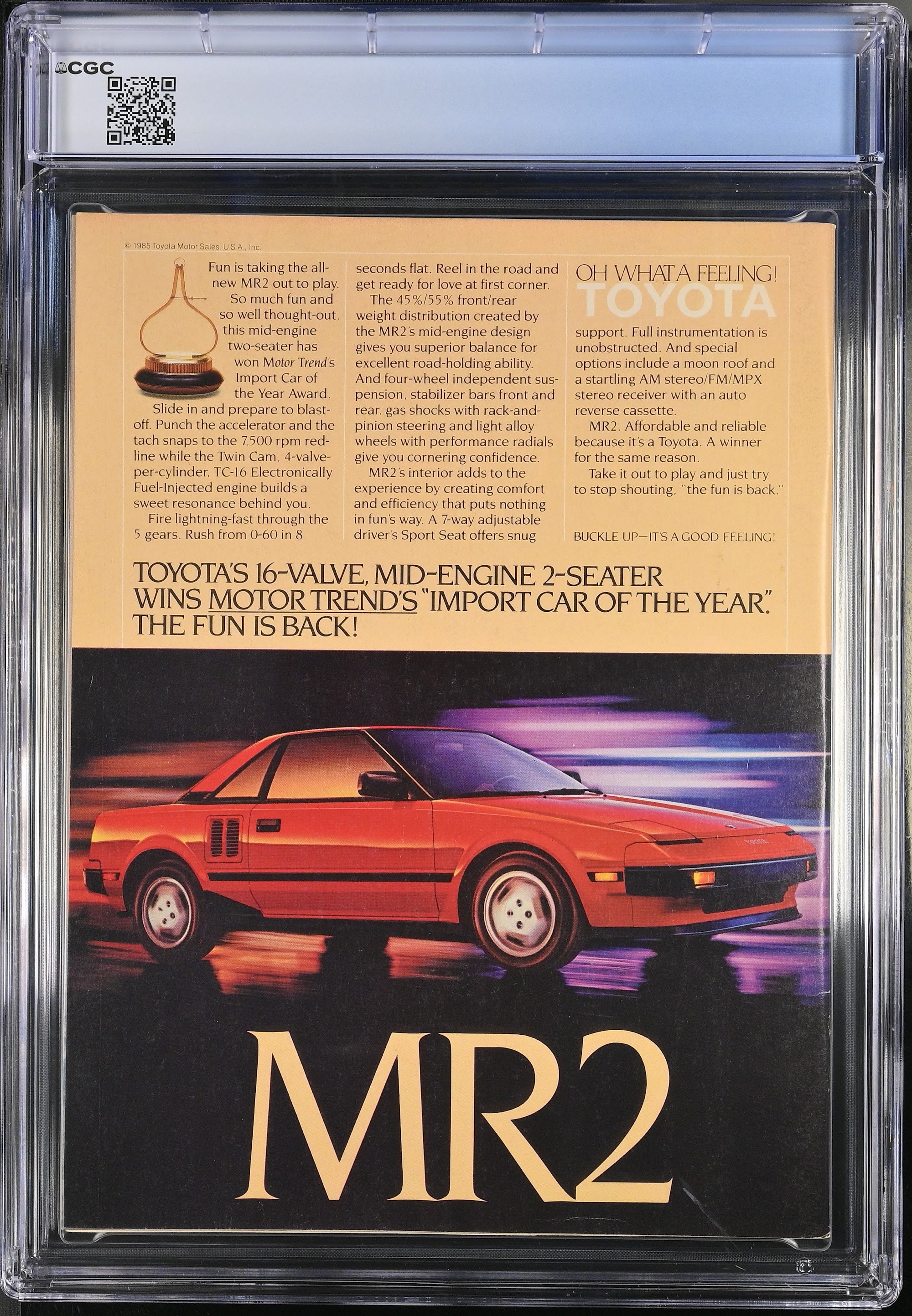 1985 Time – CGC 8.5