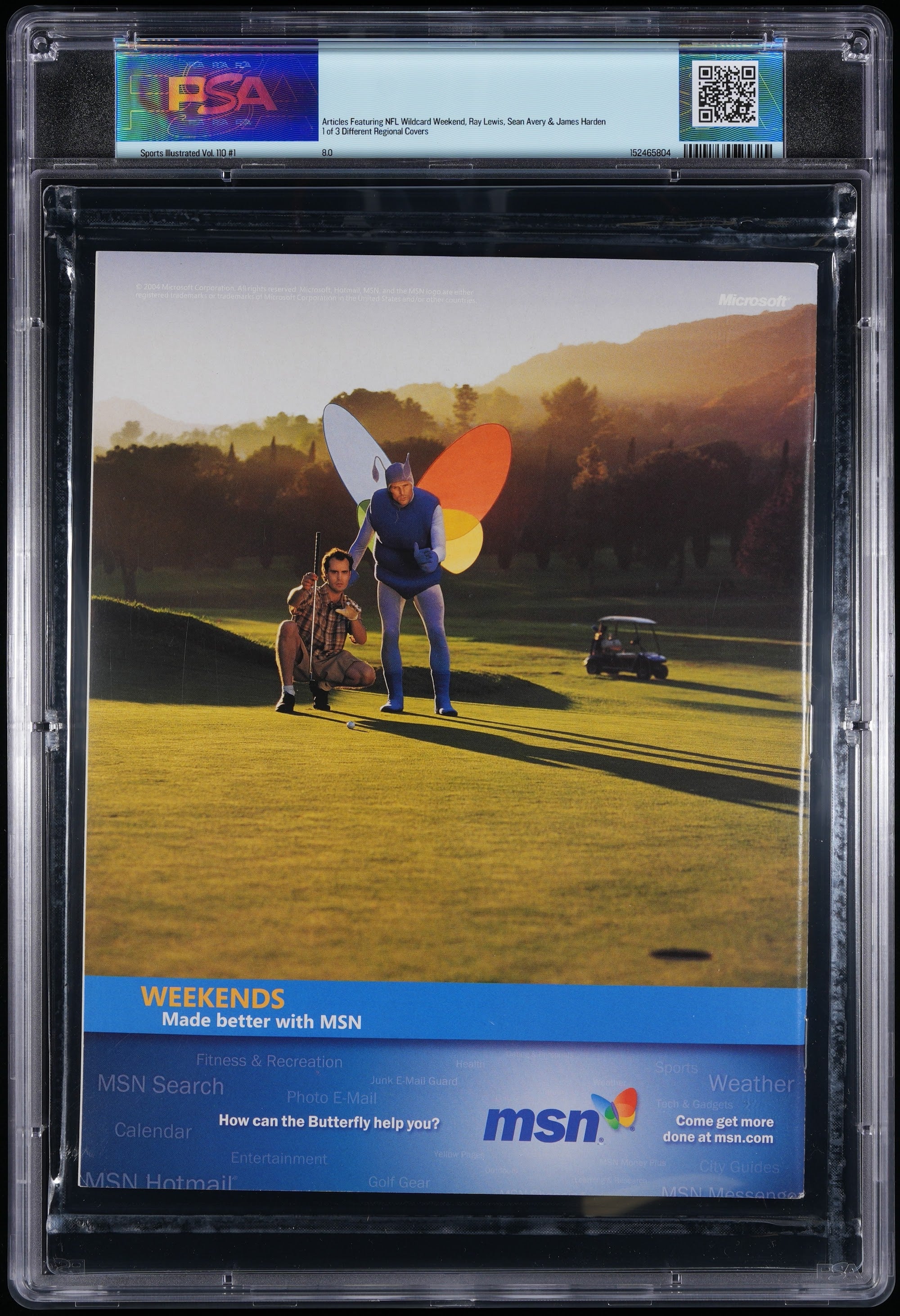 2004 Sports Illustrated 1st Cover Autographed – PSA 8