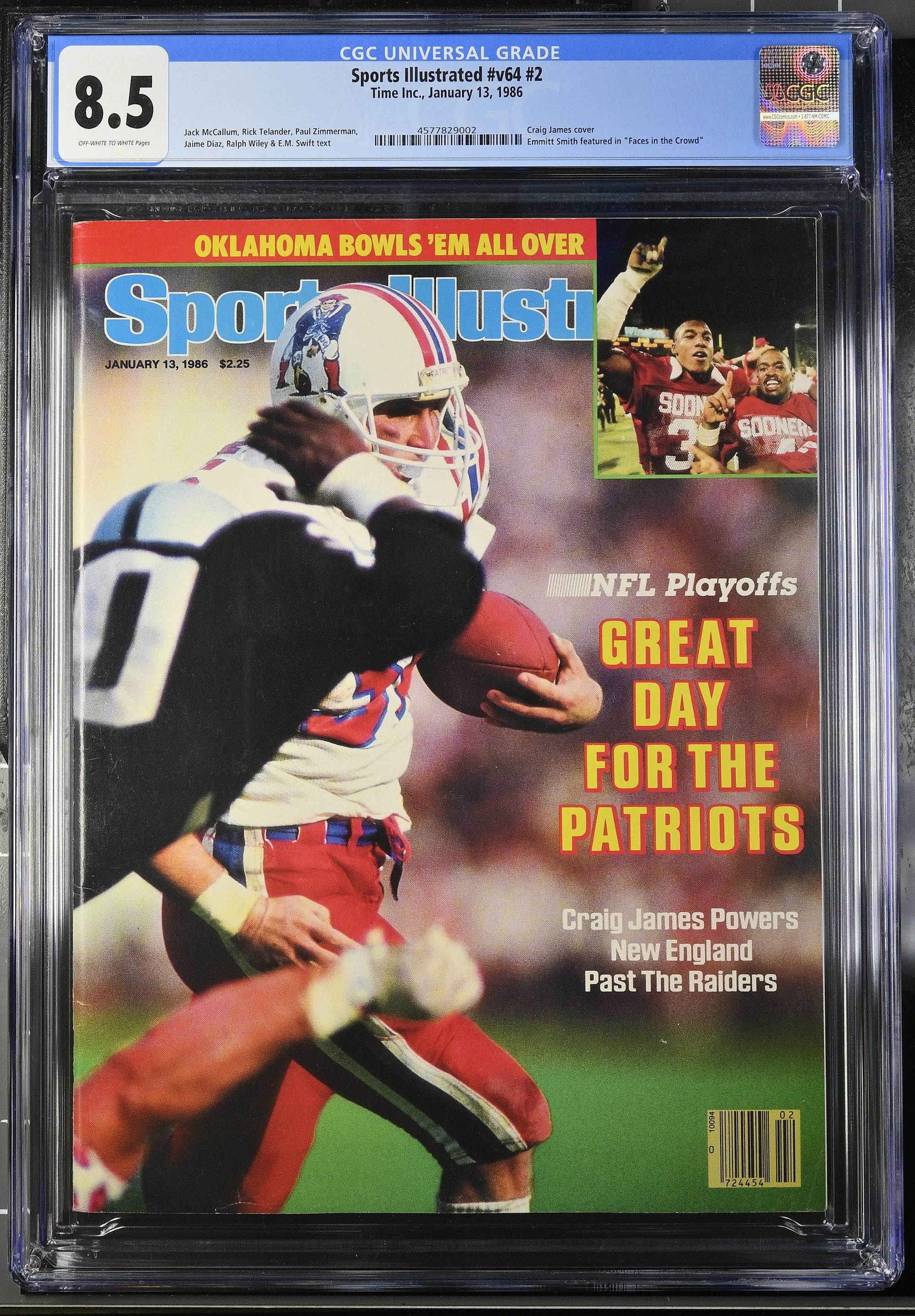 1986 Emmitt Smith Sports Illustrated Top Pop – CGC 8.5