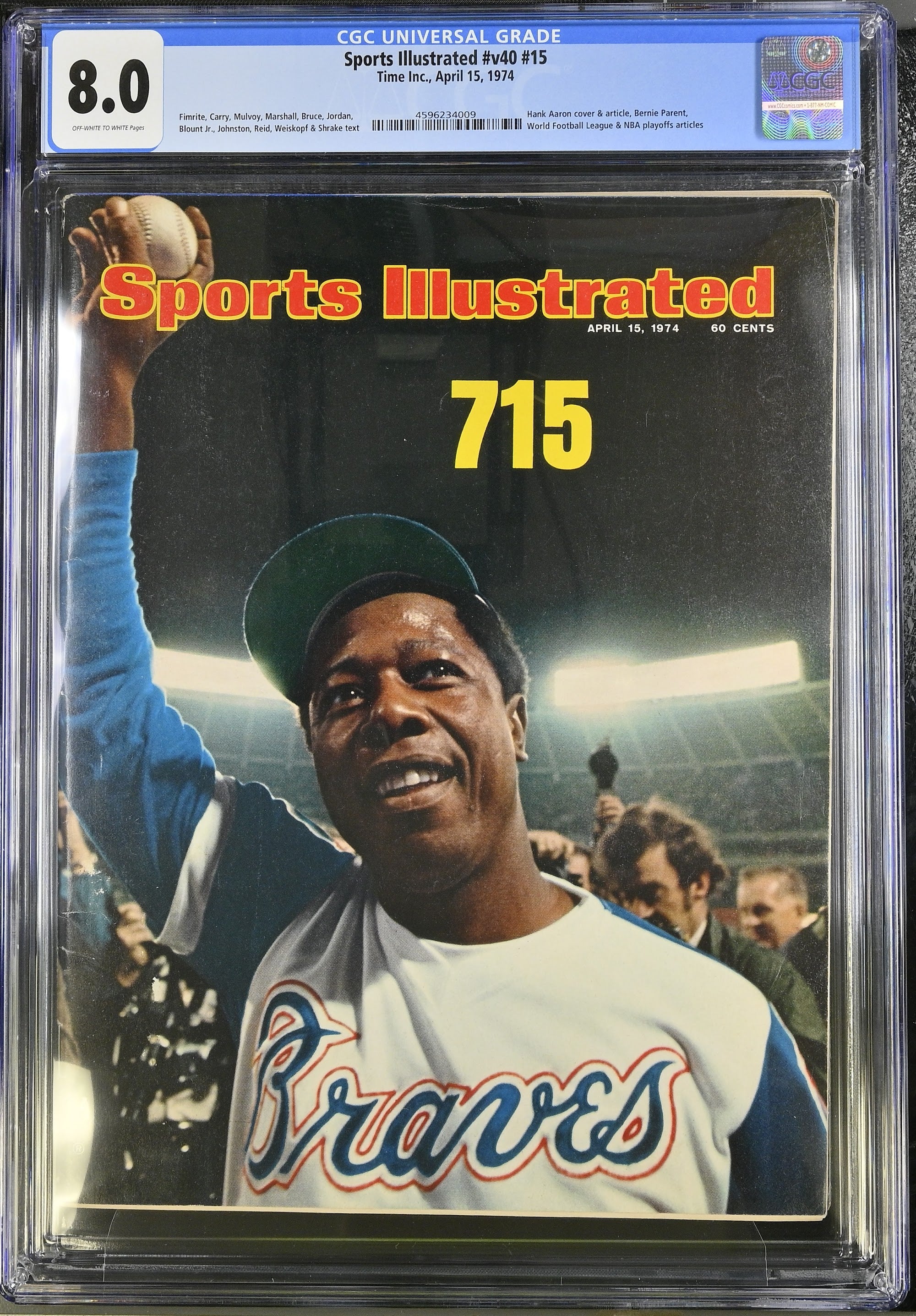 1974 Hank Aaron Sports Illustrated – CGC 8 Newsstand