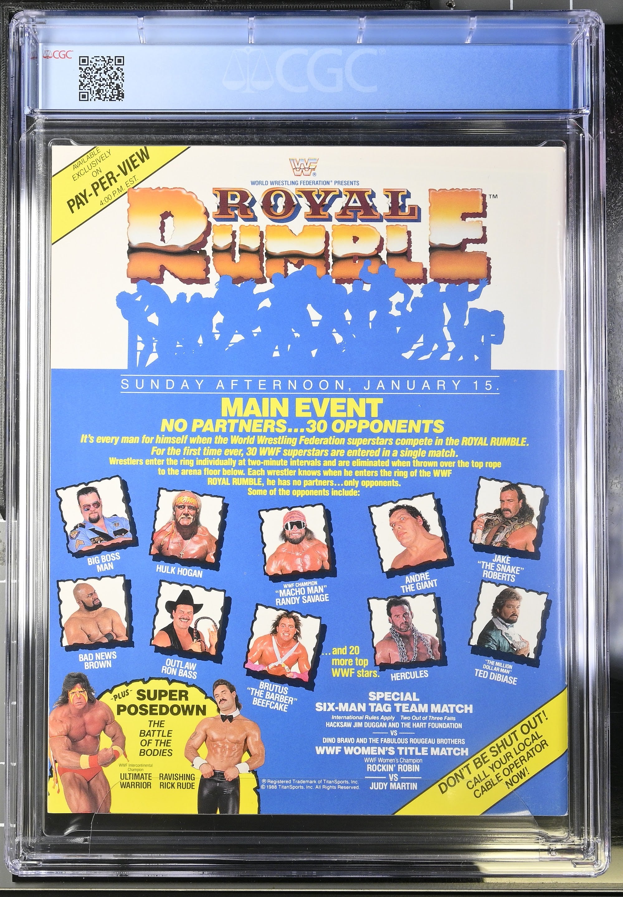 1989 WWF Magazine – CGC 9.2