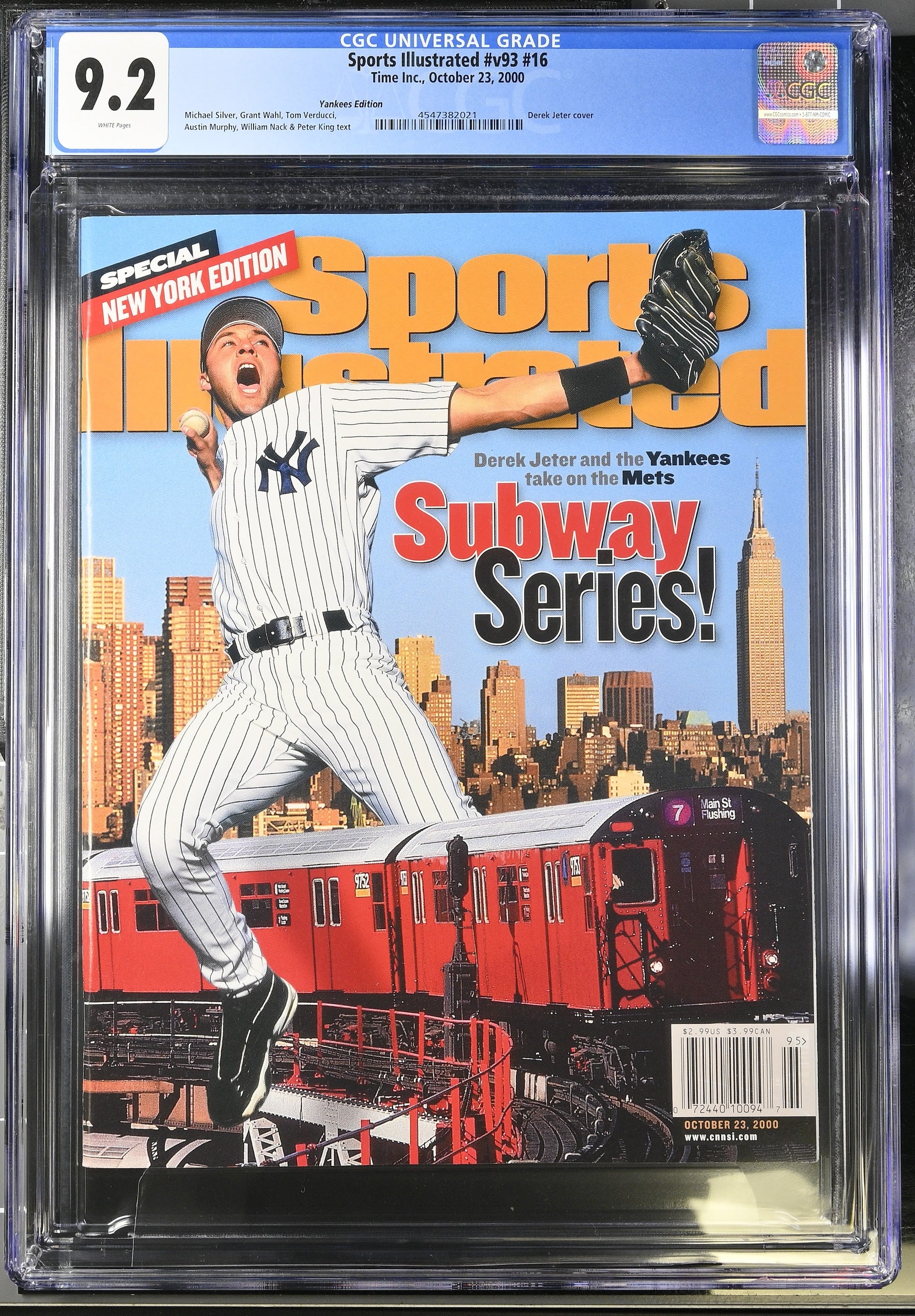 2000 Derek Jeter Sports Illustrated – CGC 9.2 Newsstand