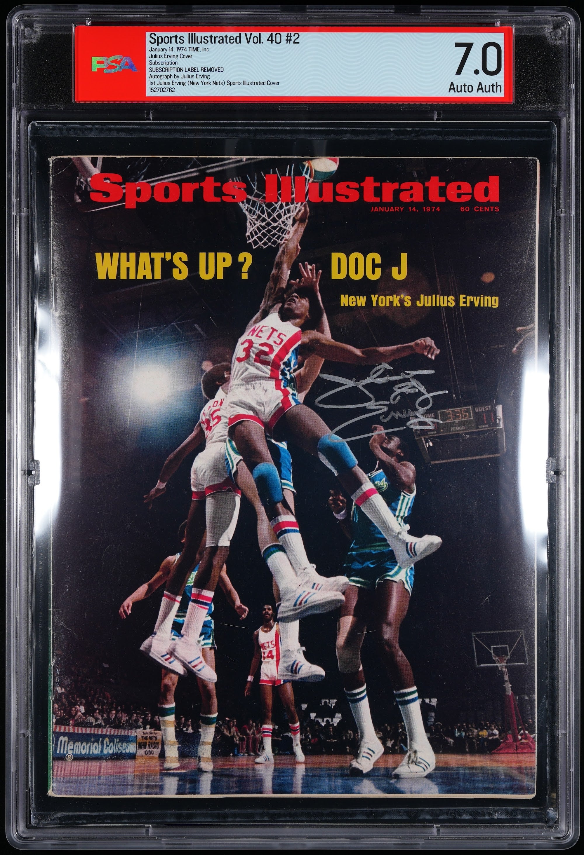 1974 Sports Illustrated 1st Cover Autographed Top Pop – PSA 7 Subscription