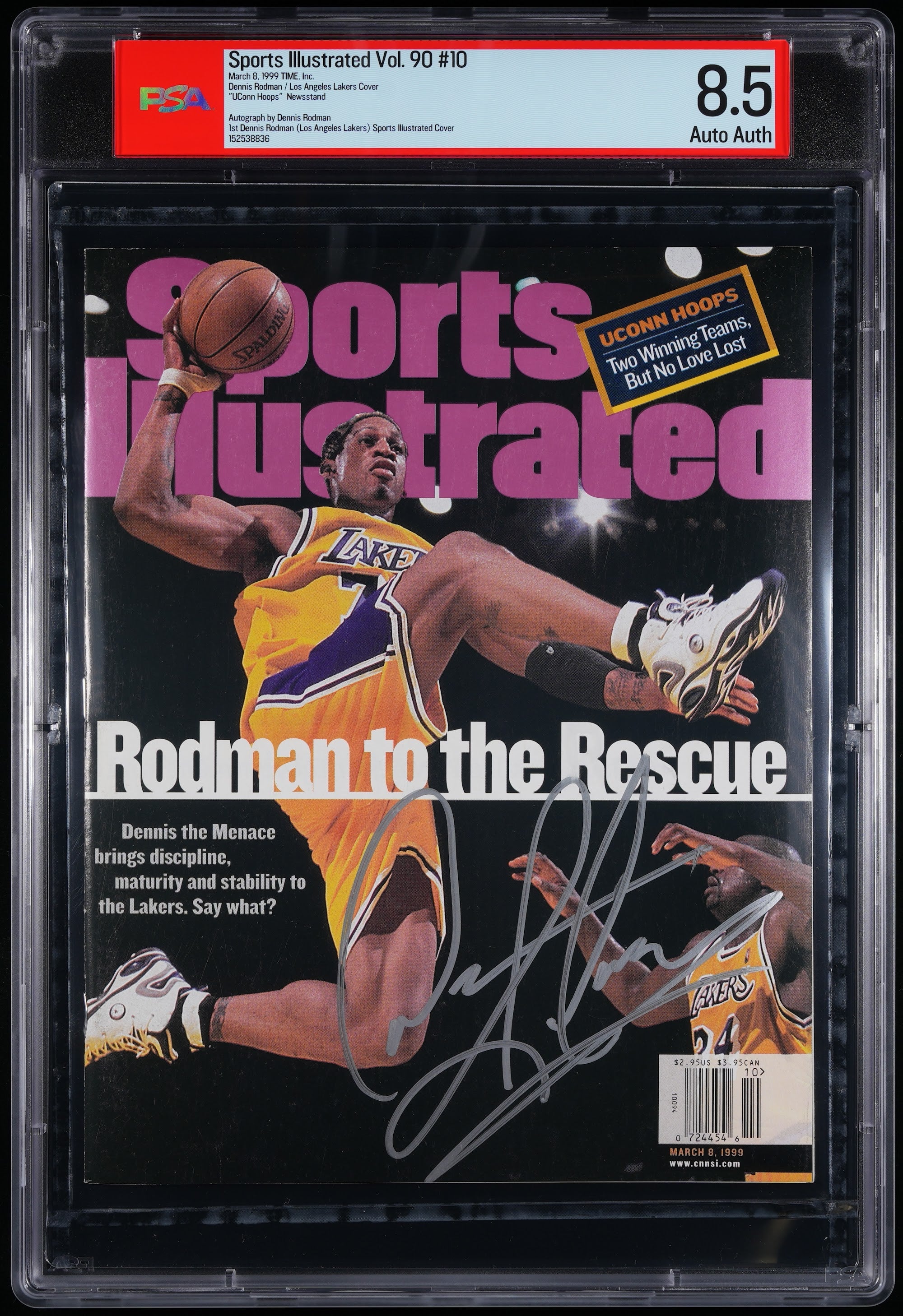 1999 Sports Illustrated Autographed – PSA 8.5 Newsstand