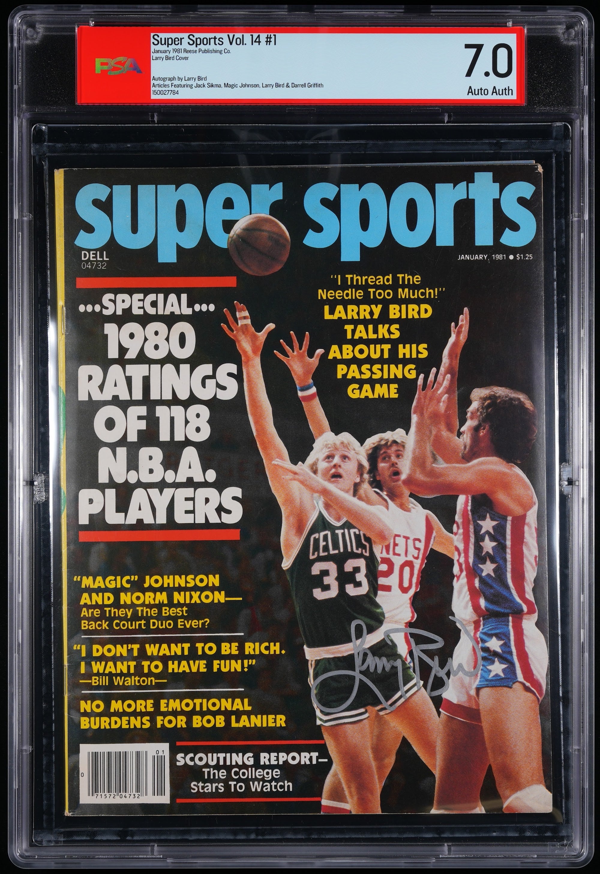 1981 Larry Bird Autographed – PSA Newsstand