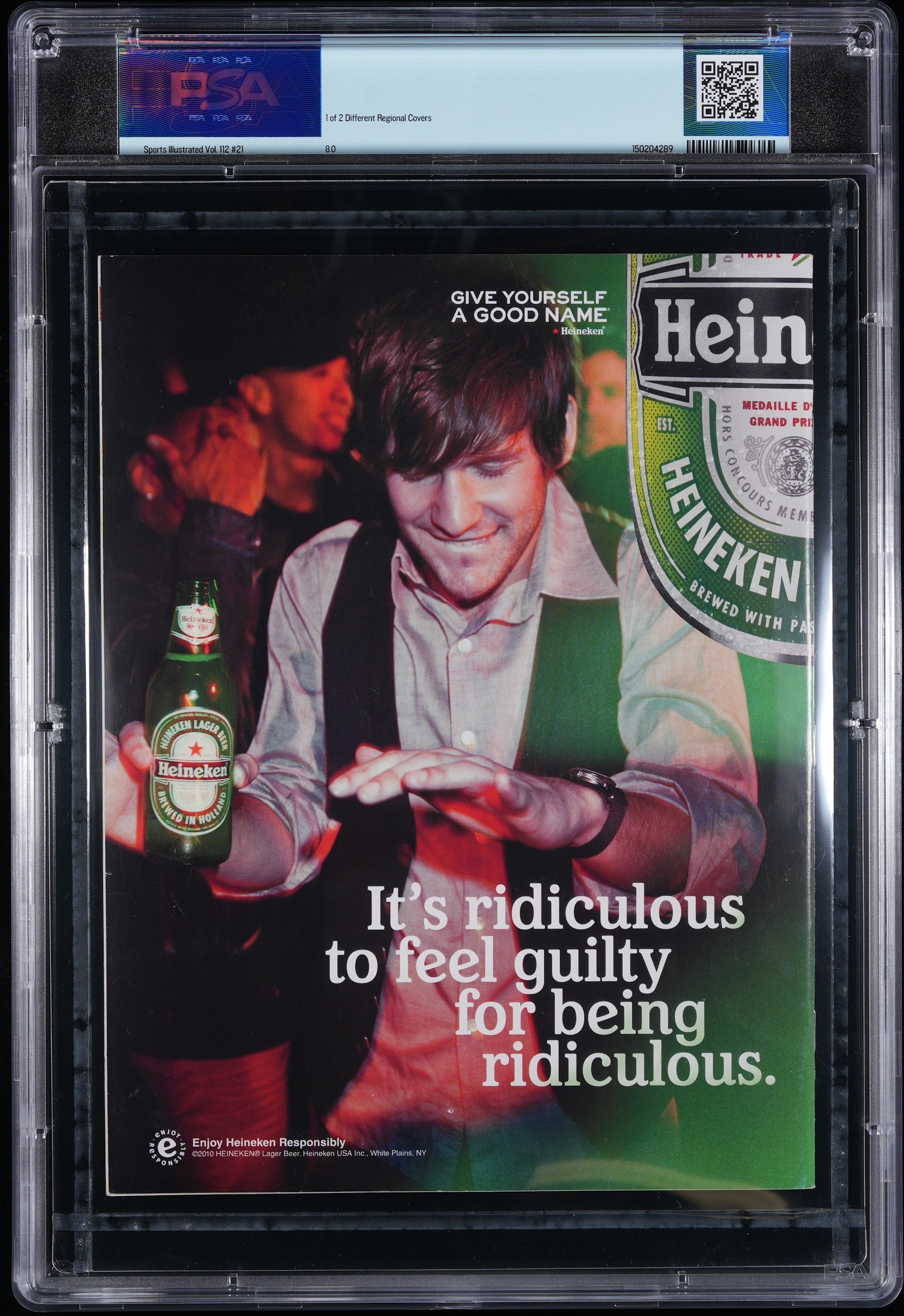 2010 Sports Illustrated Autographed – PSA 8 Newsstand