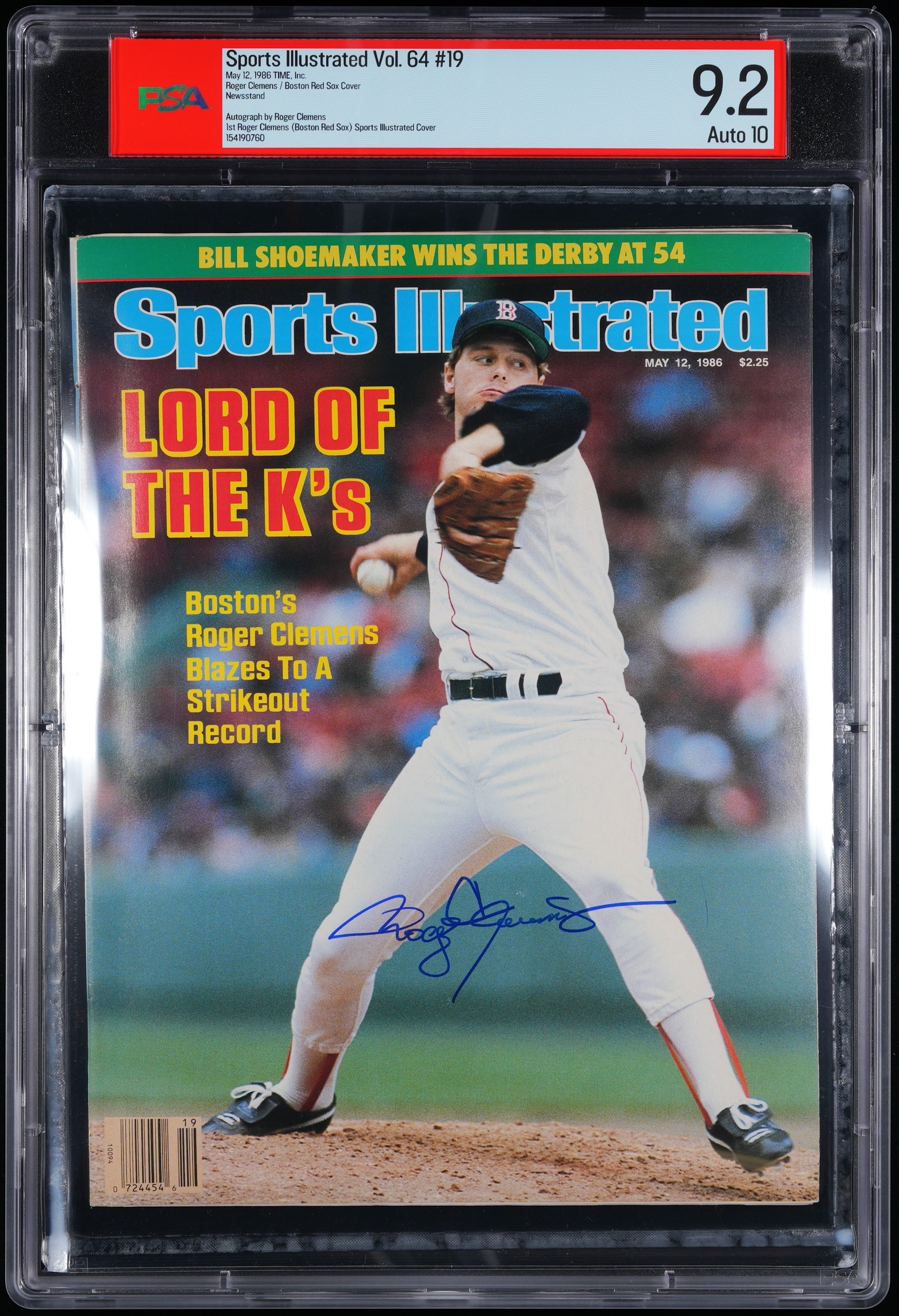 1986 Sports Illustrated 1st Cover Autographed – PSA 9.2 Newsstand