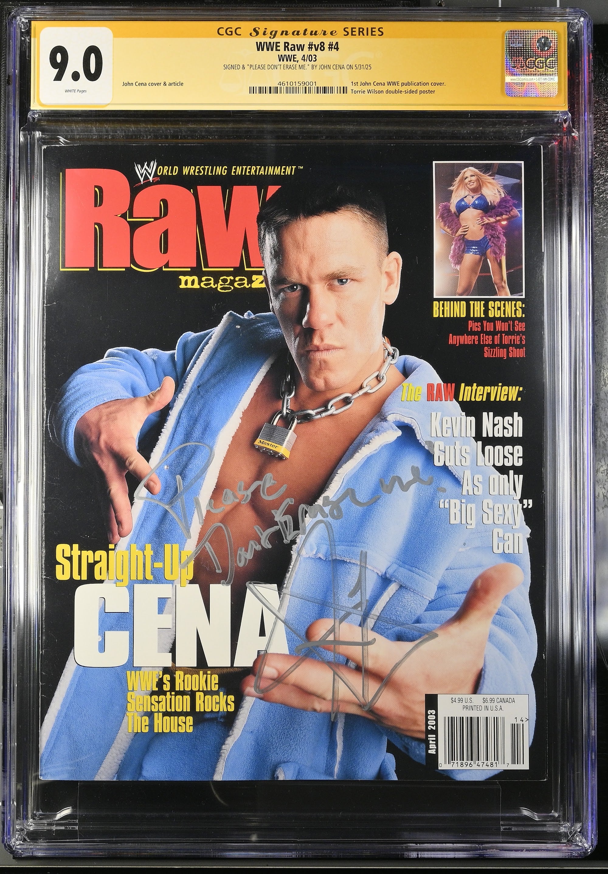 2003 John Cena Autographed – CGC 9 Signature Series