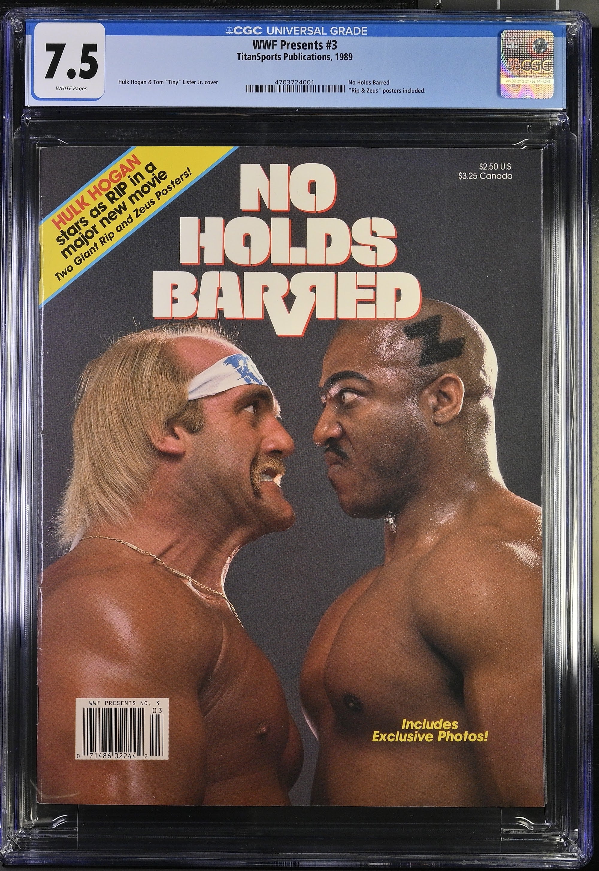 1989 Hulk Hogan WWF Magazine – CGC 7.5 Newsstand