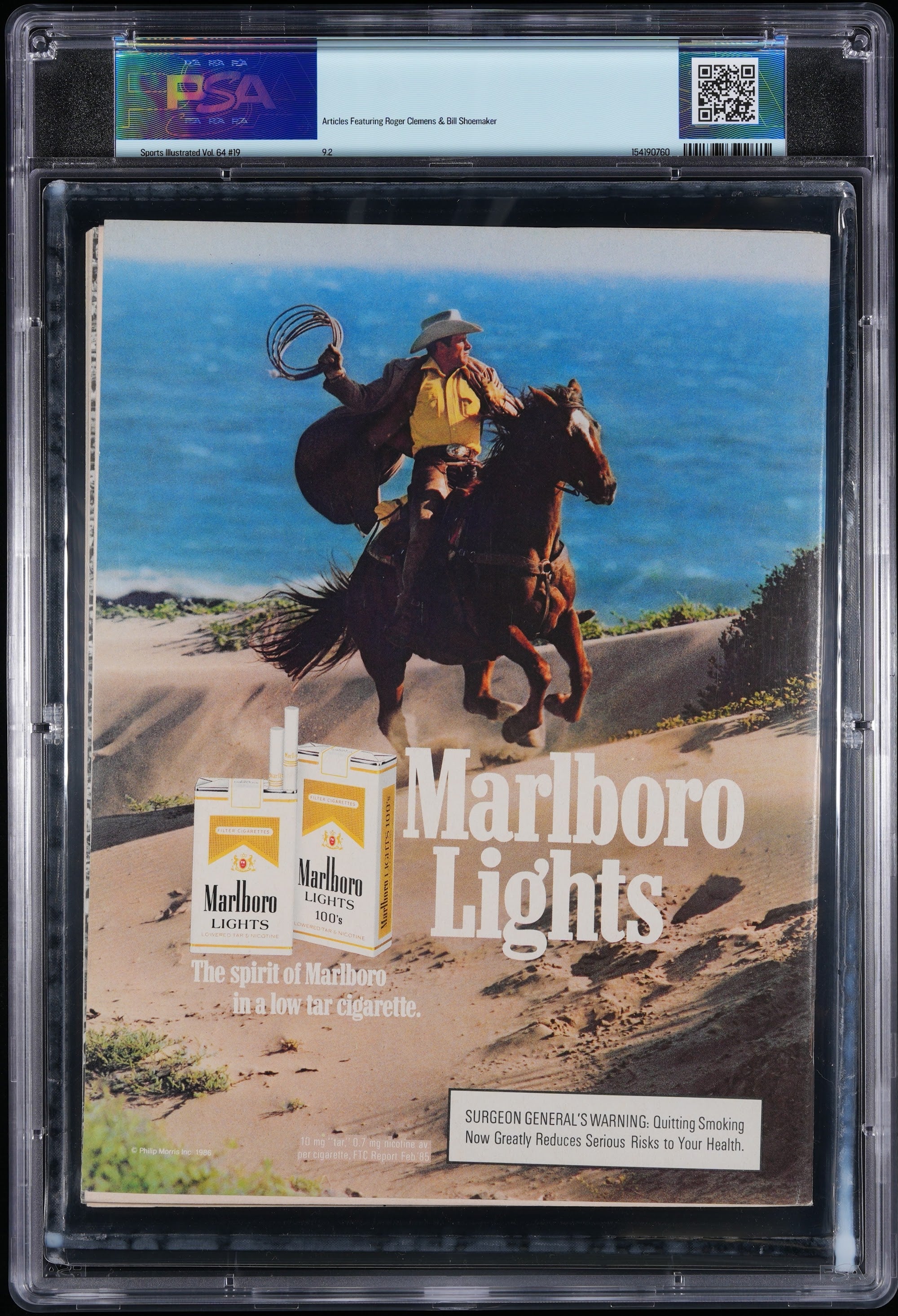 1986 Sports Illustrated 1st Cover Autographed – PSA 9.2 Newsstand