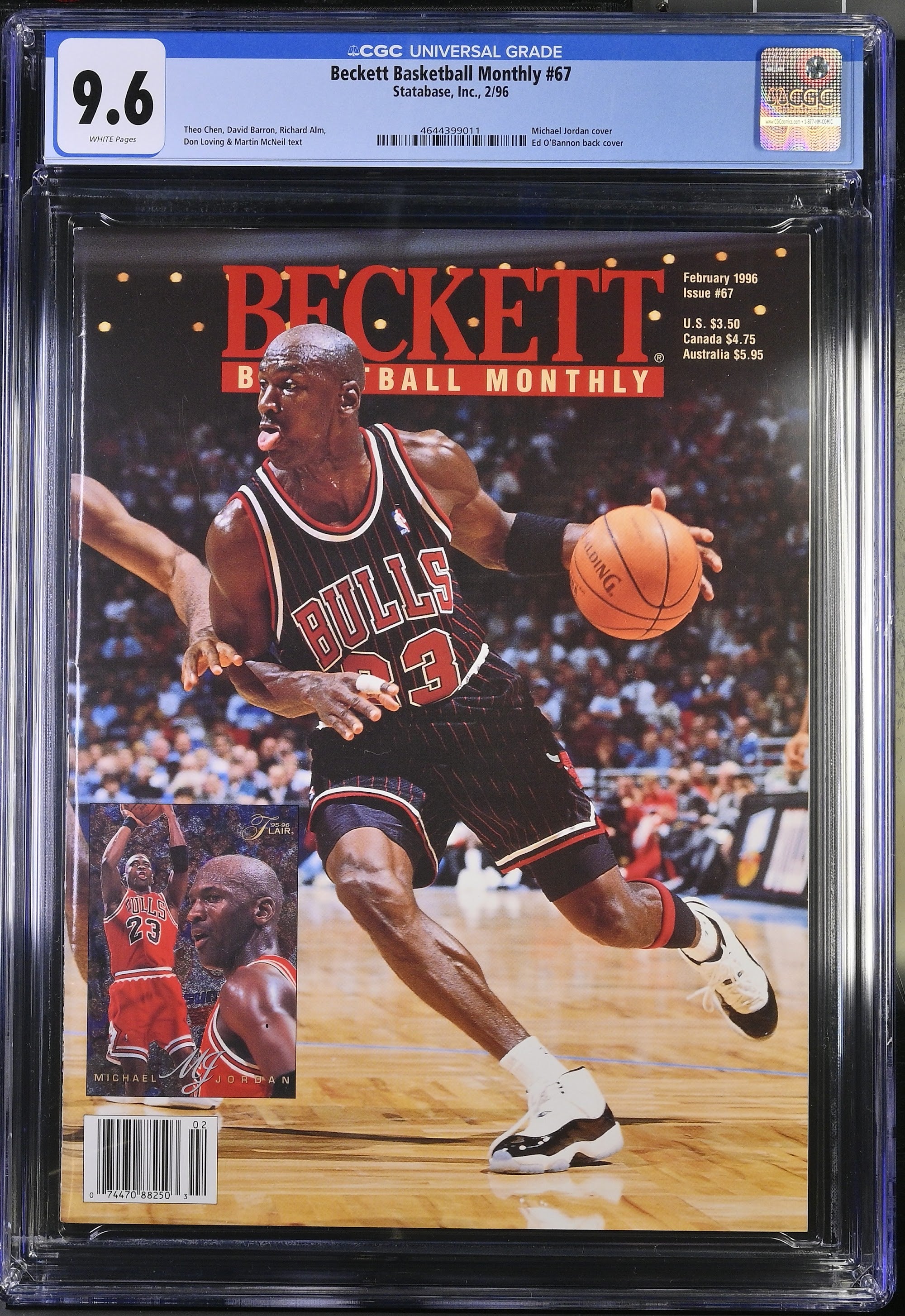 1996 Michael Jordan Beckett – CGC 9.6 Newsstand