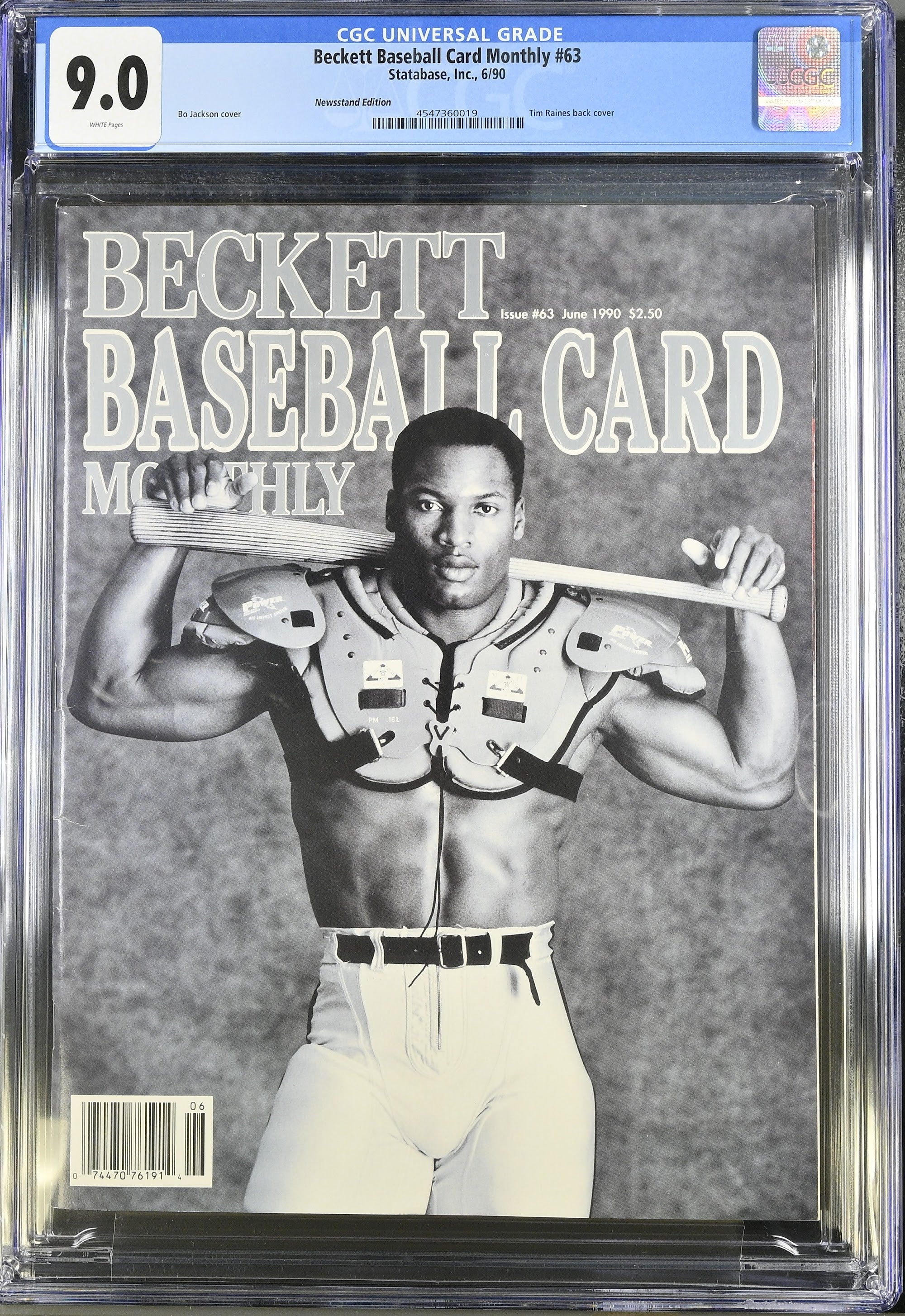 1990 Bo Jackson Beckett – CGC 9 Newsstand