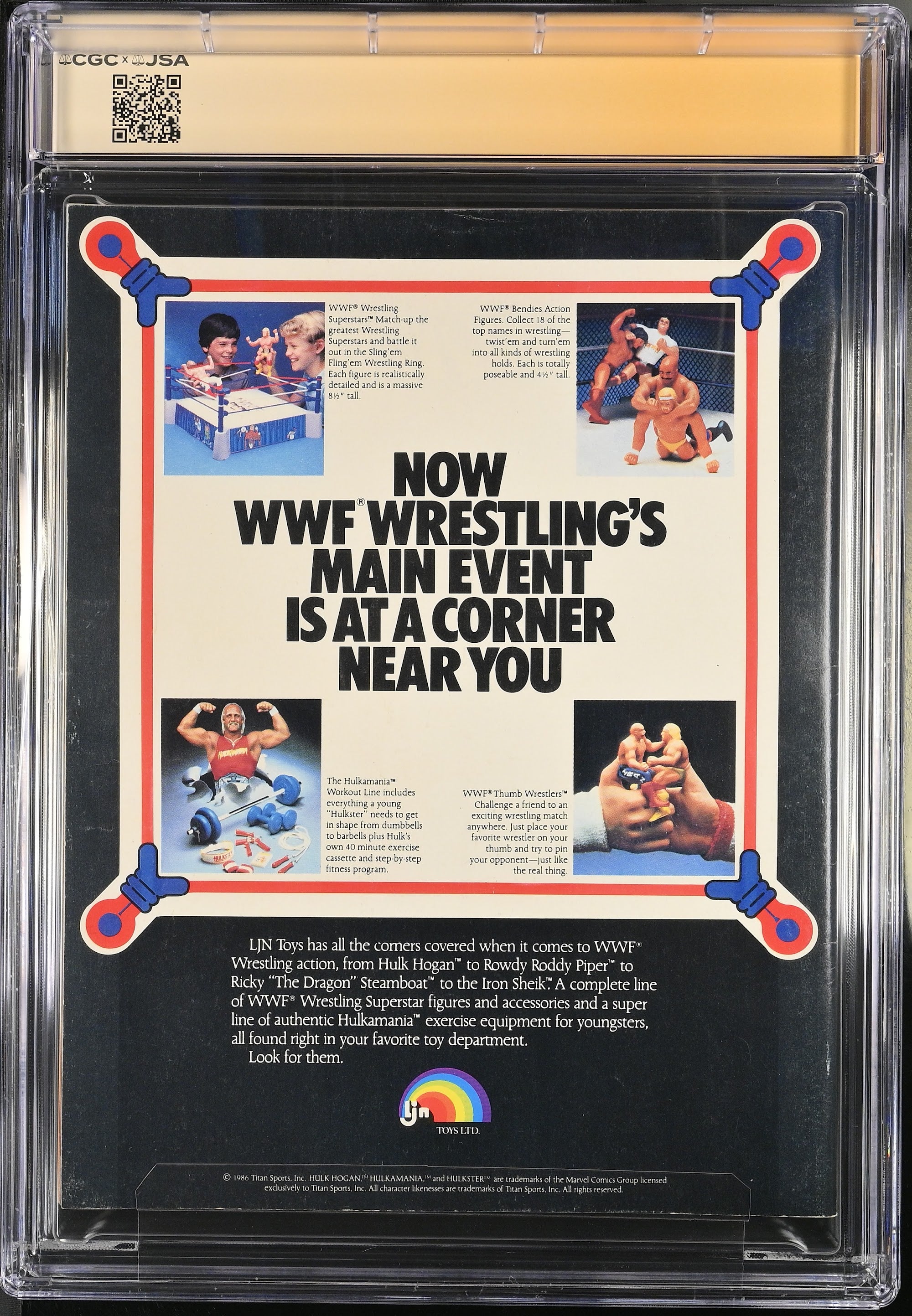 1987 WWF Magazine Autographed Top Pop – CGC 8
