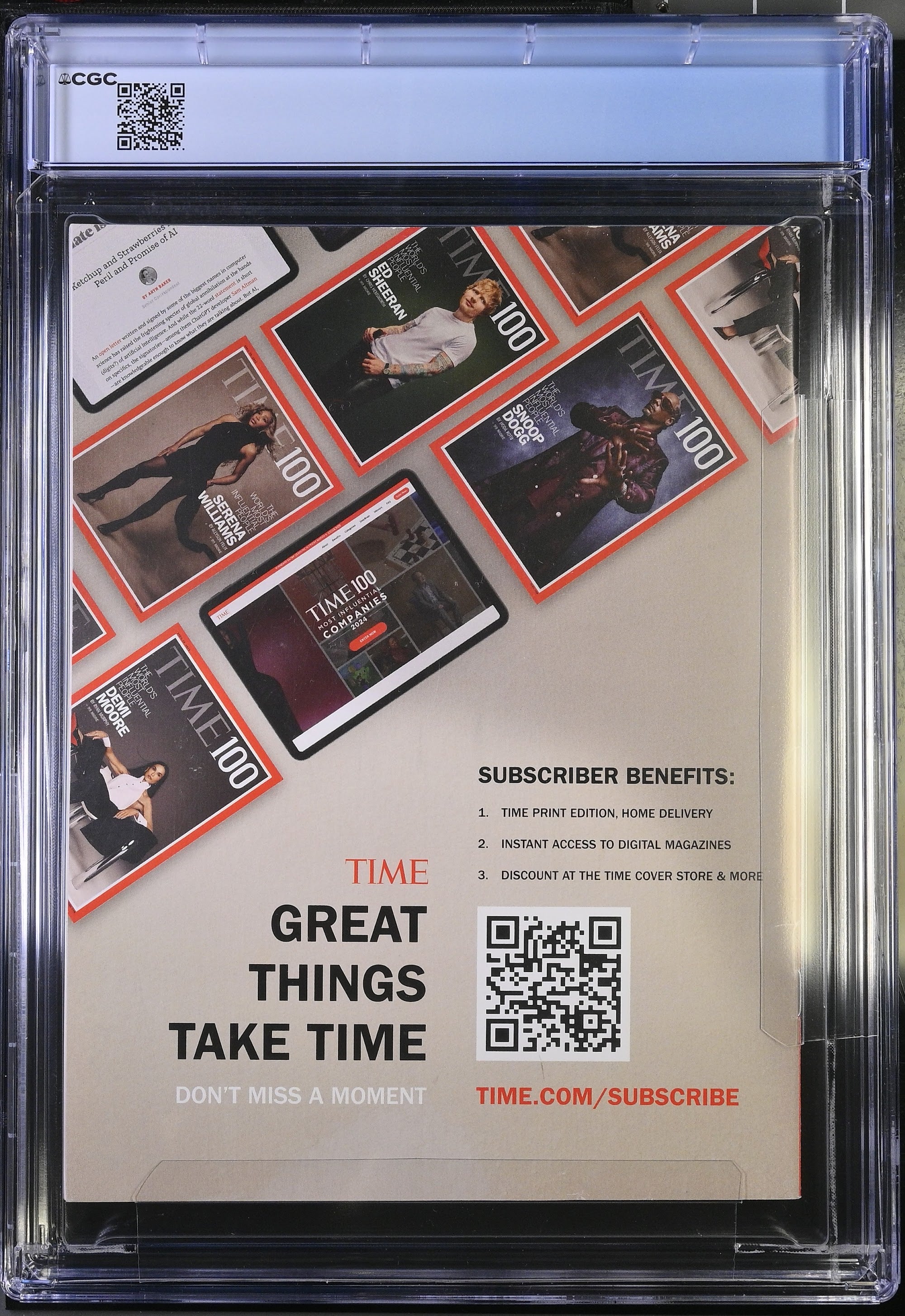 2025 David Beckham Time Magazine – CGC 9.2 Newsstand
