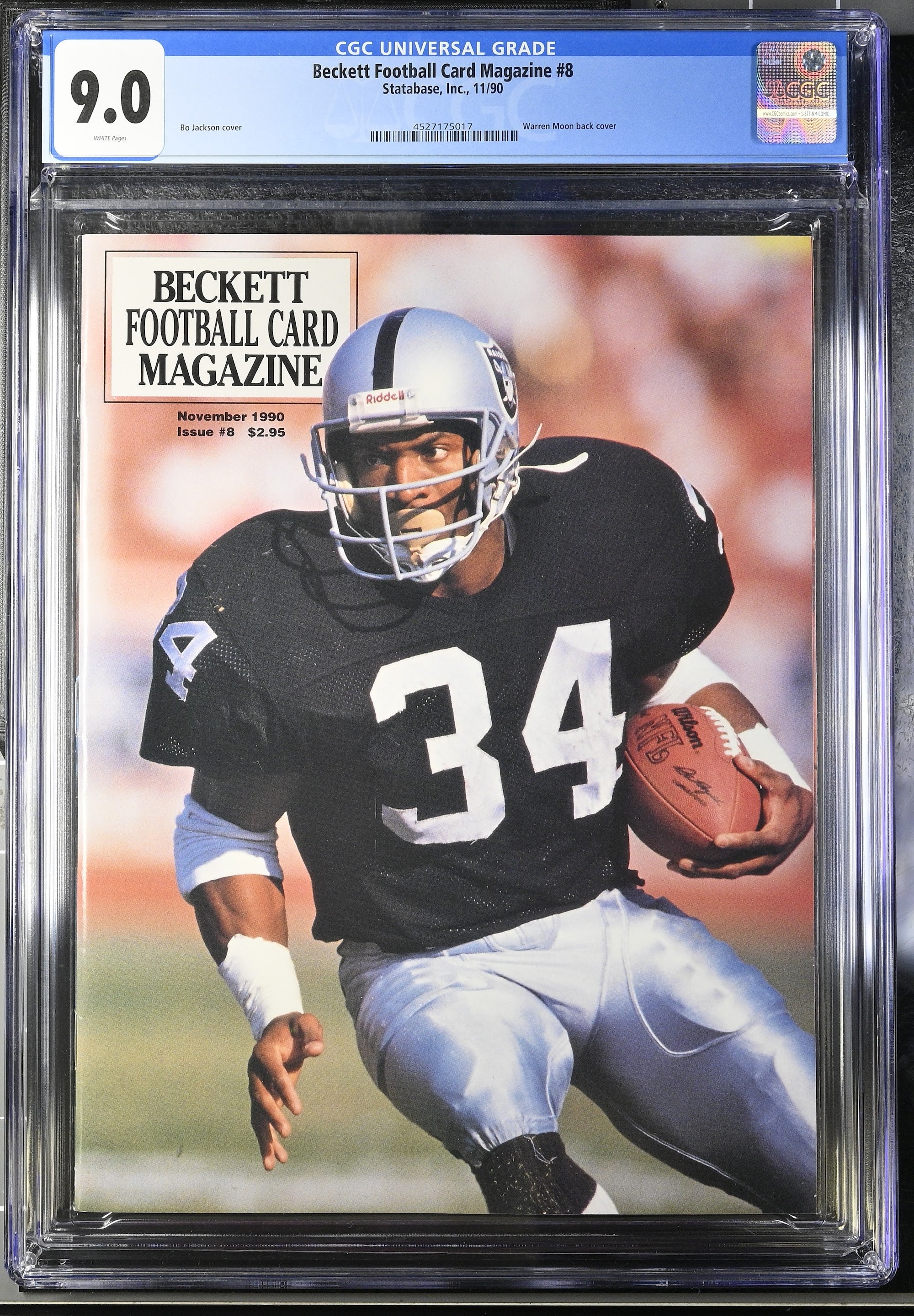 1990 Bo Jackson Beckett – CGC 9