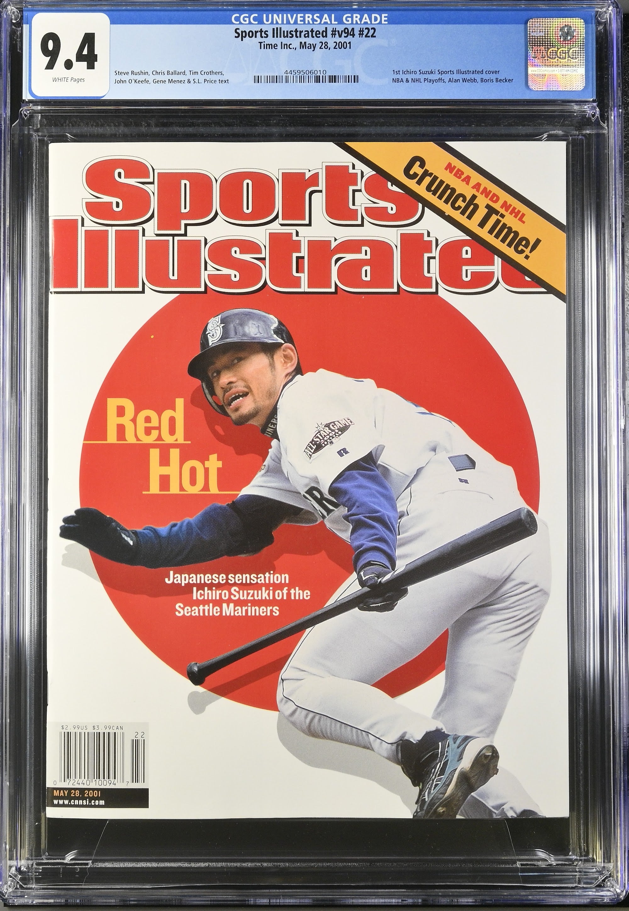 2001 Sports Illustrated 1st Cover – CGC 9.4 Newsstand