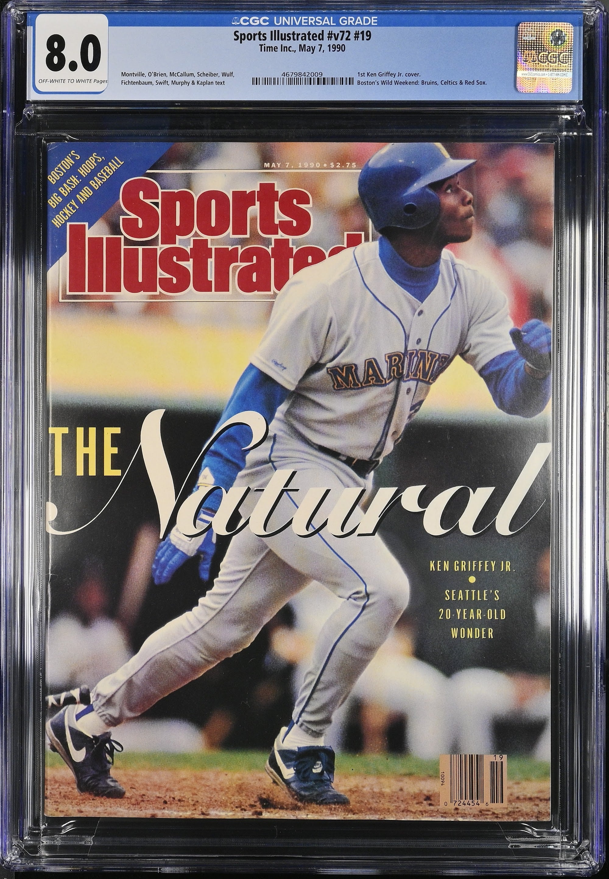 1990 Ken Griffey Jr. Sports Illustrated 1st Cover – CGC 8 Newsstand