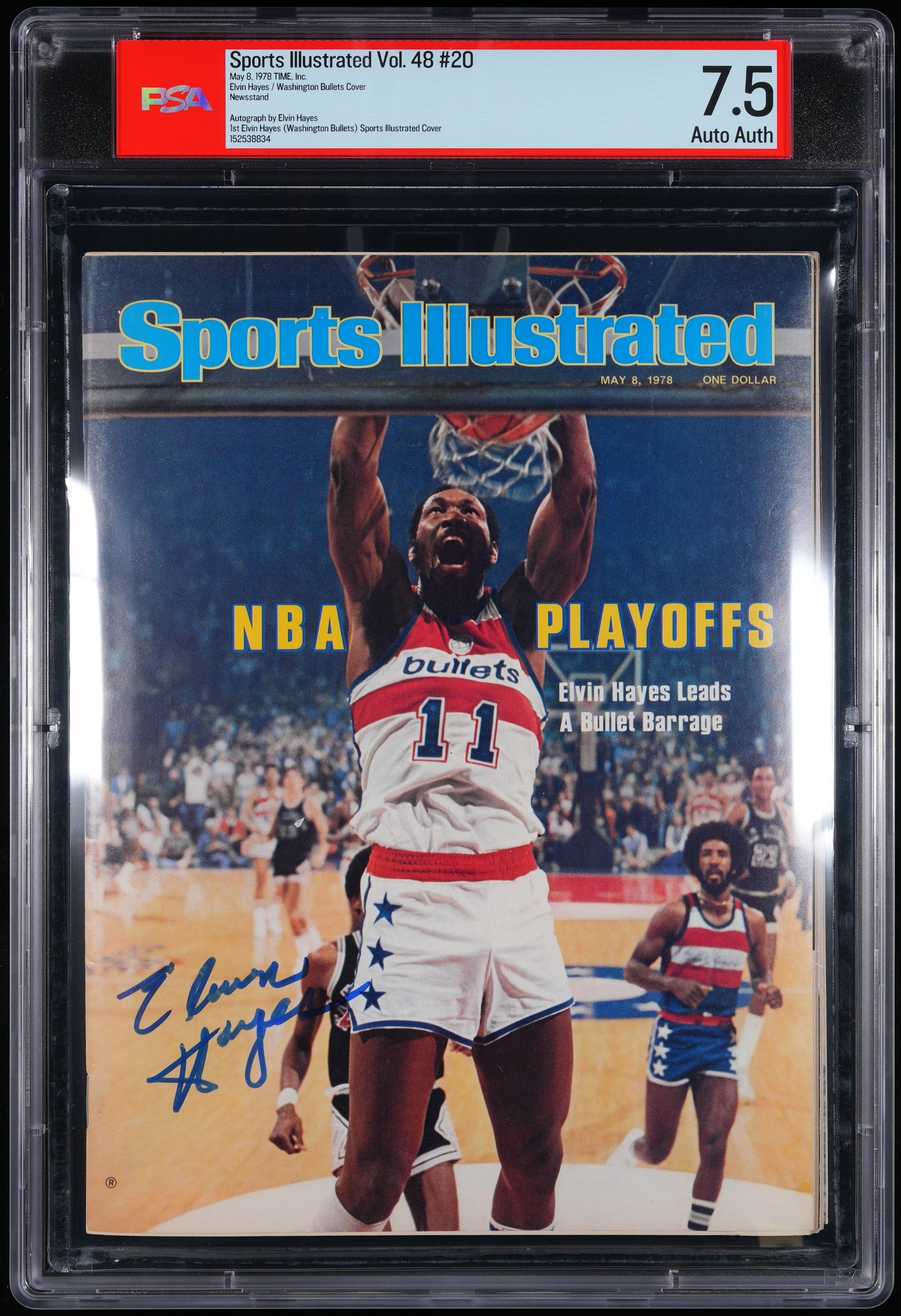 1978 Sports Illustrated Autographed – PSA 7.5 Newsstand