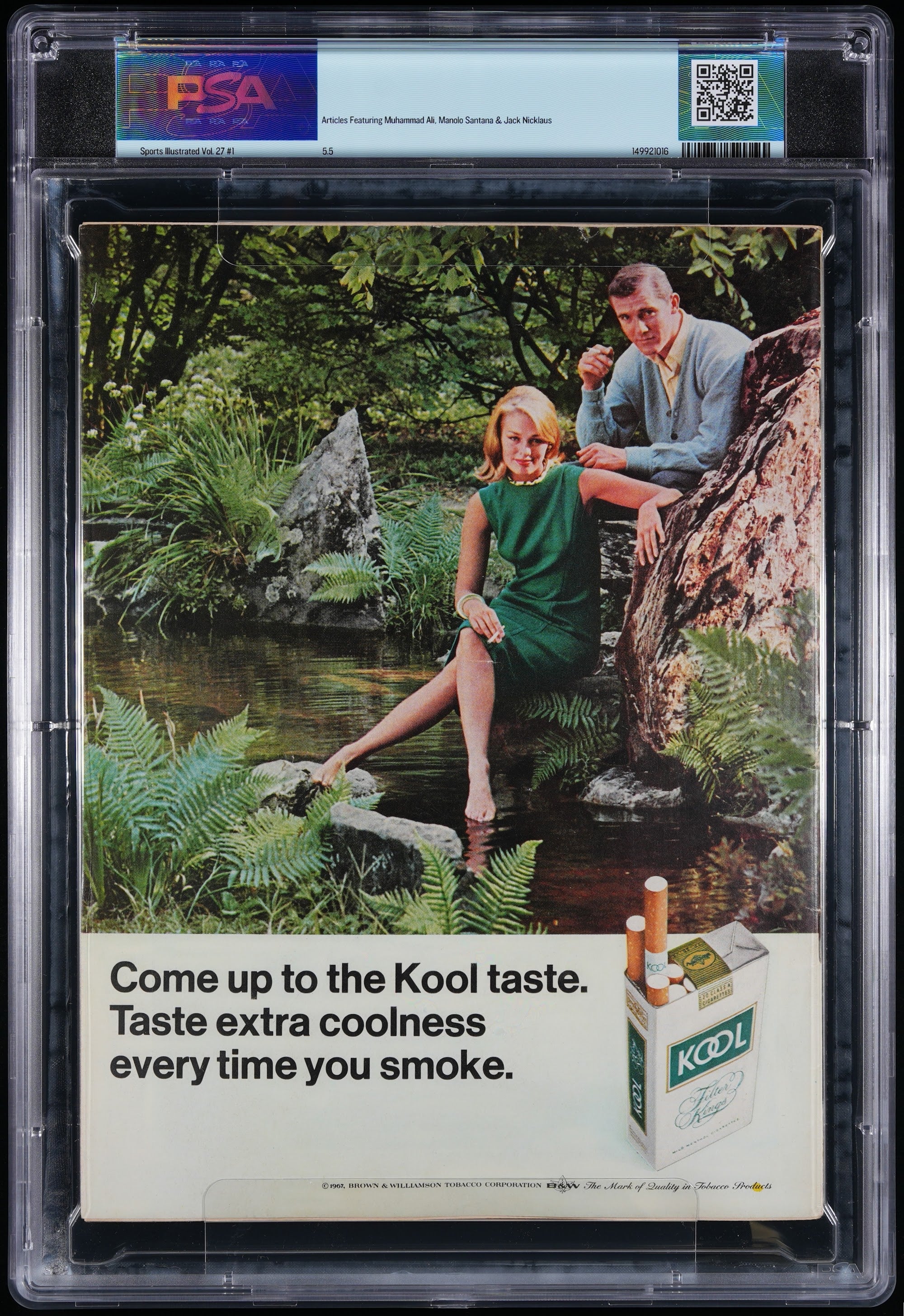 1967 Sports Illustrated 1st Cover – PSA 5.5