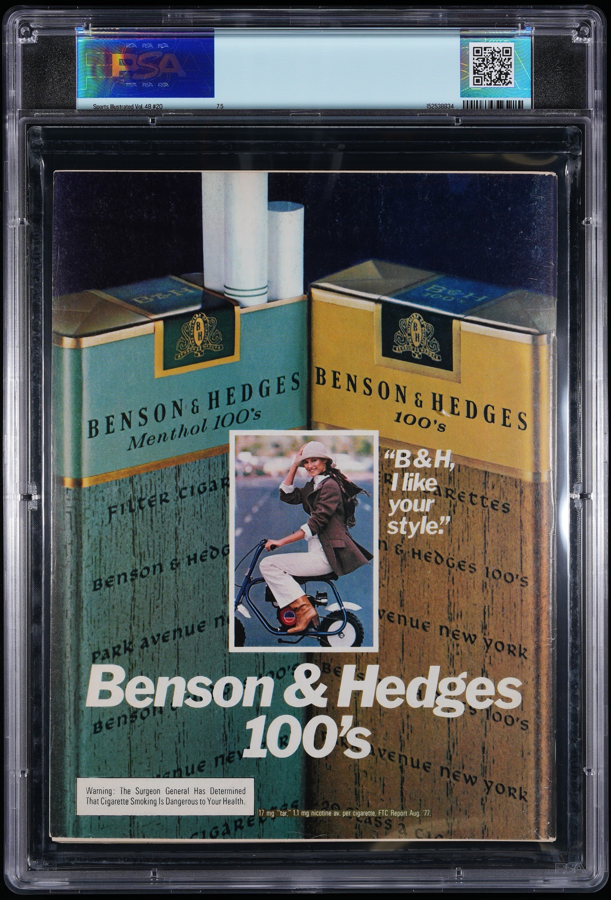 1978 Sports Illustrated Autographed – PSA 7.5 Newsstand