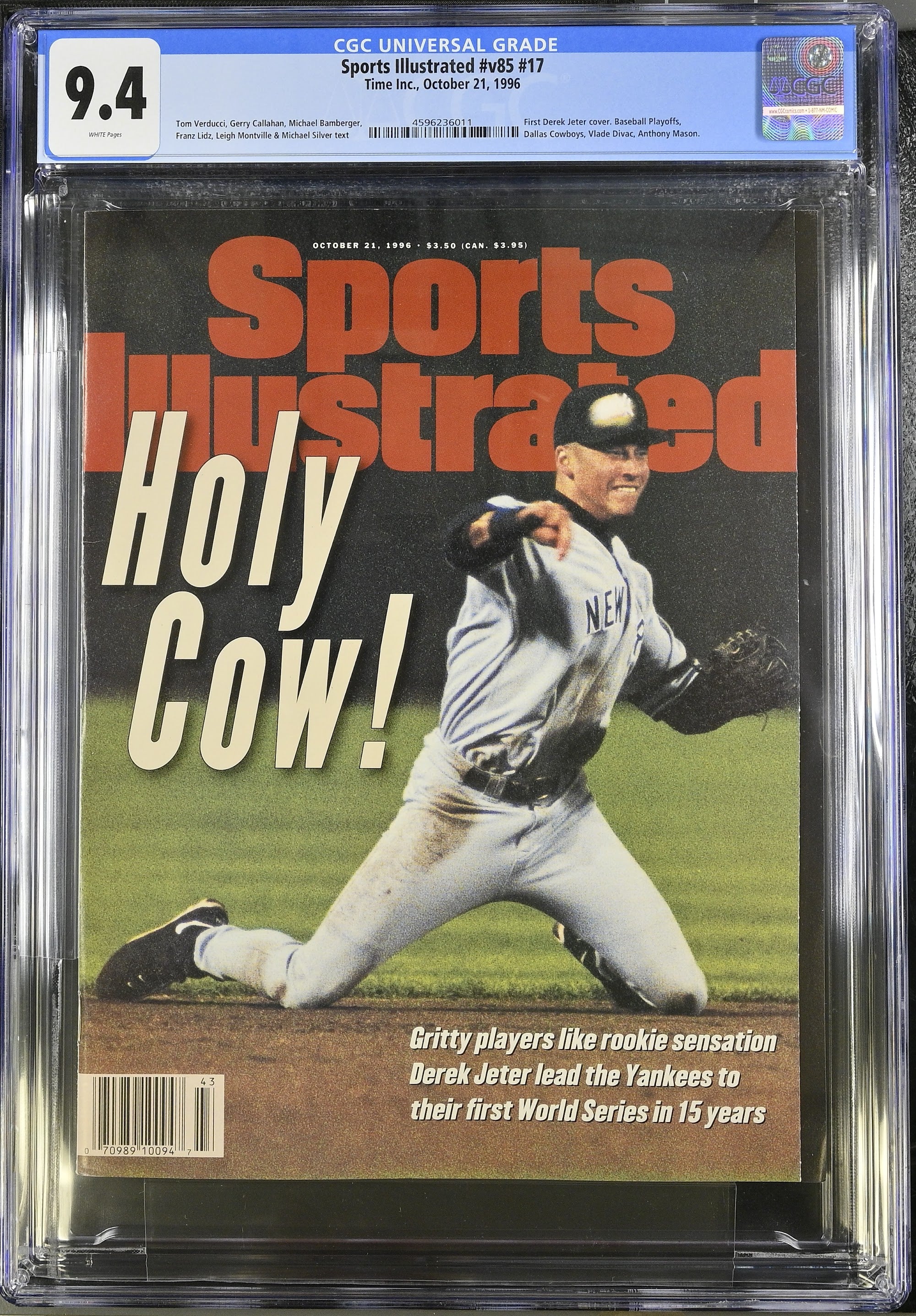 1996 Derek Jeter Sports Illustrated 1st Cover – CGC 9.4