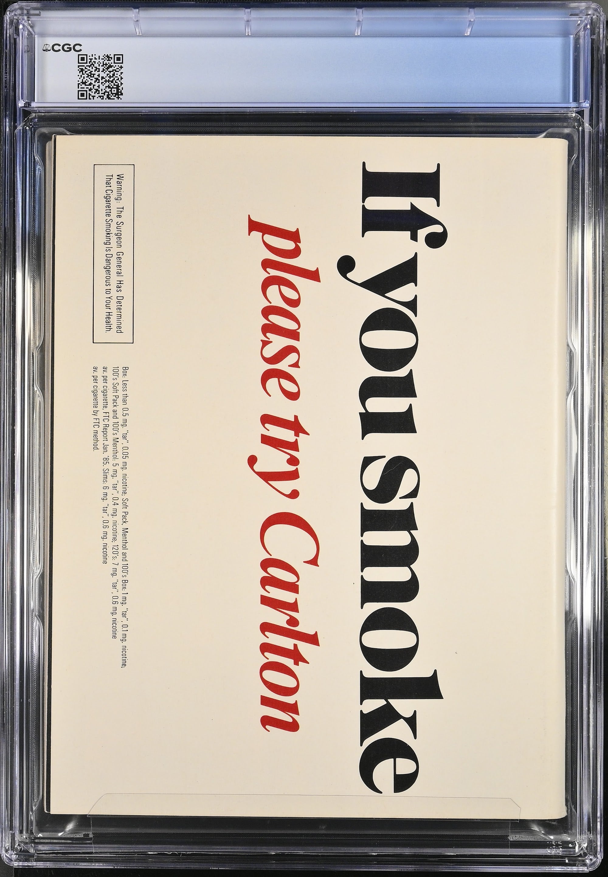 1985 1st Cover – CGC 9.2