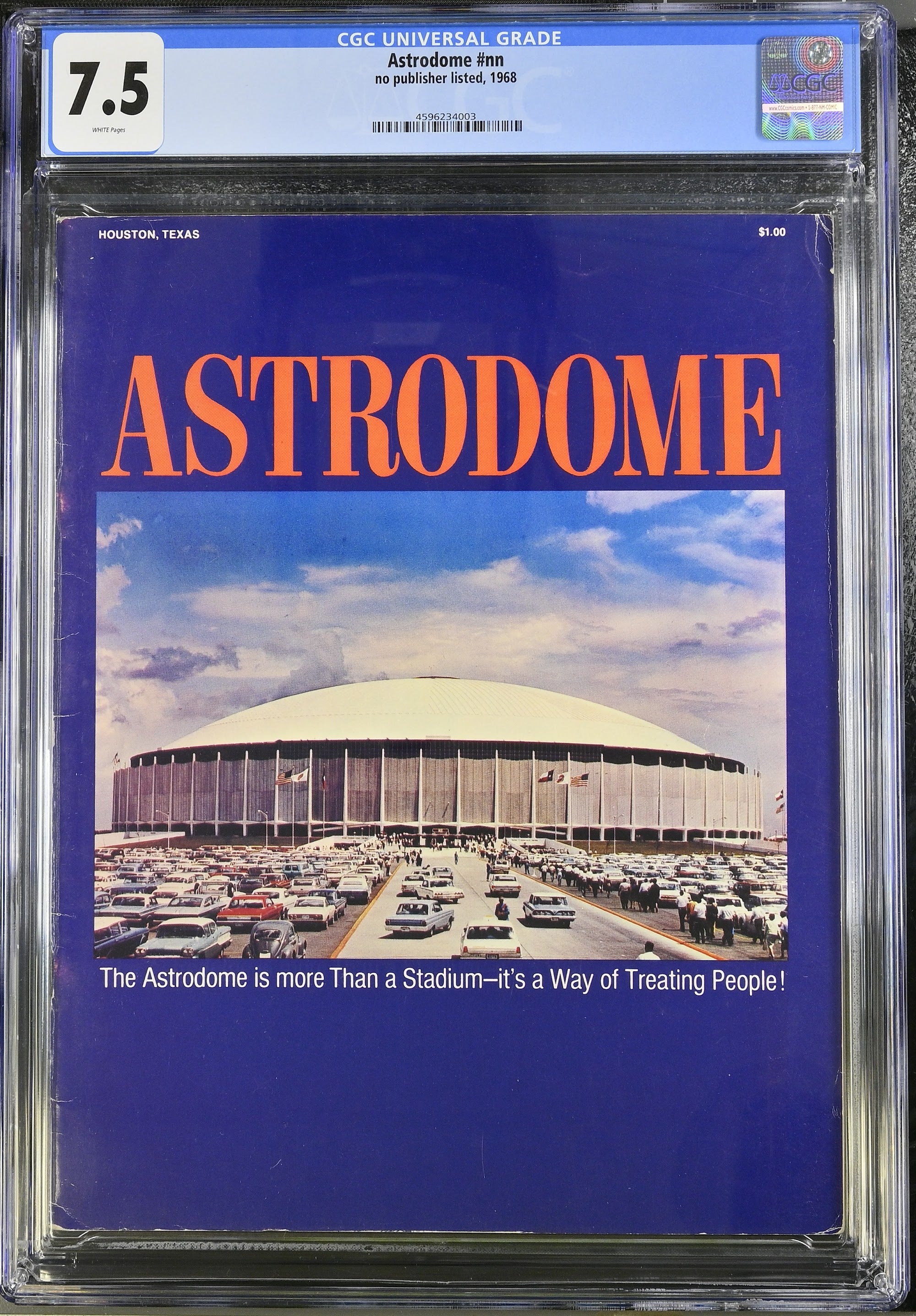 1968 Houston Astrodome Stadium Dedication Book Top Pop – CGC 7.5
