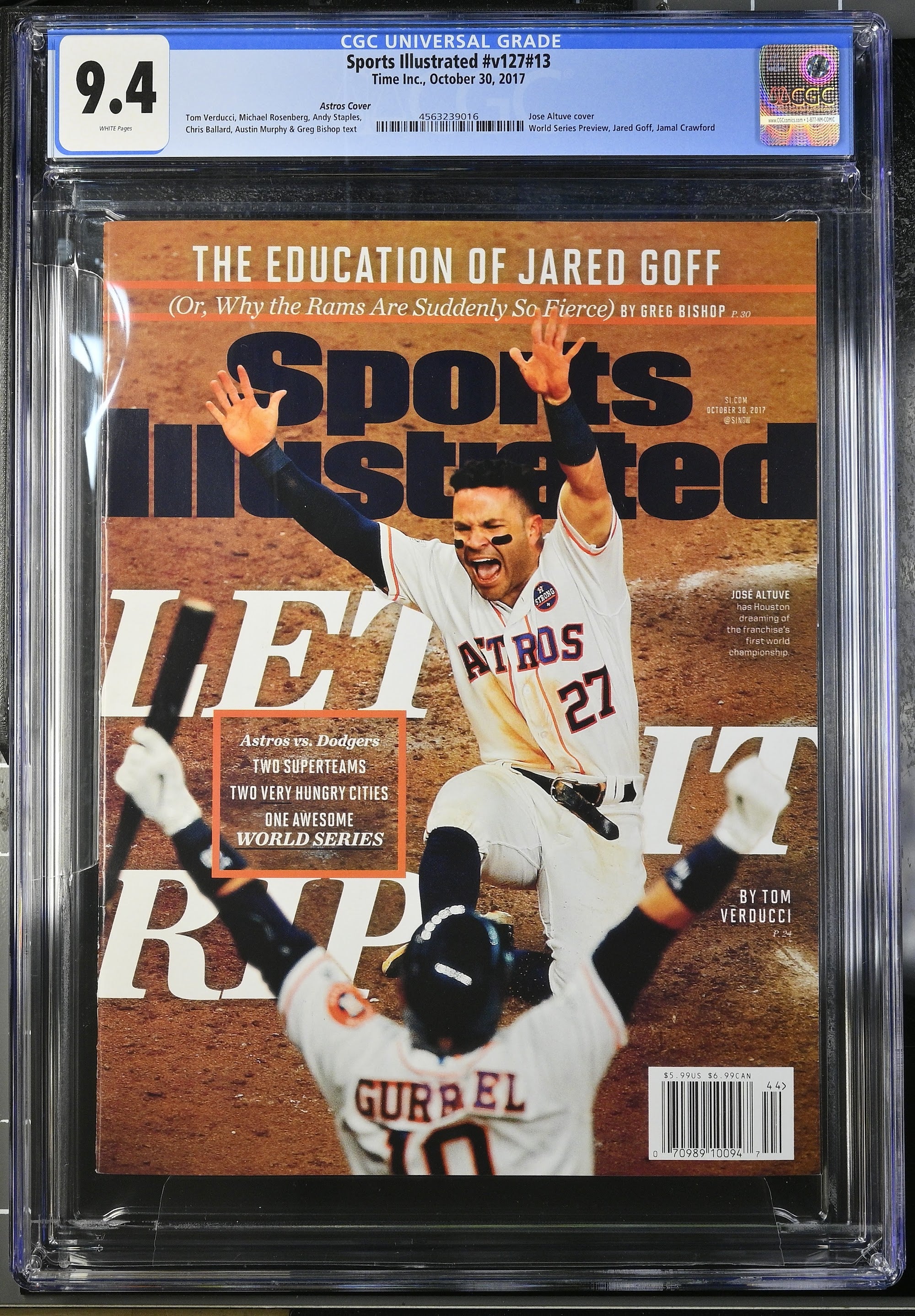 2017 Jose Altuve Sports Illustrated Top Pop – CGC 9.4 Newsstand