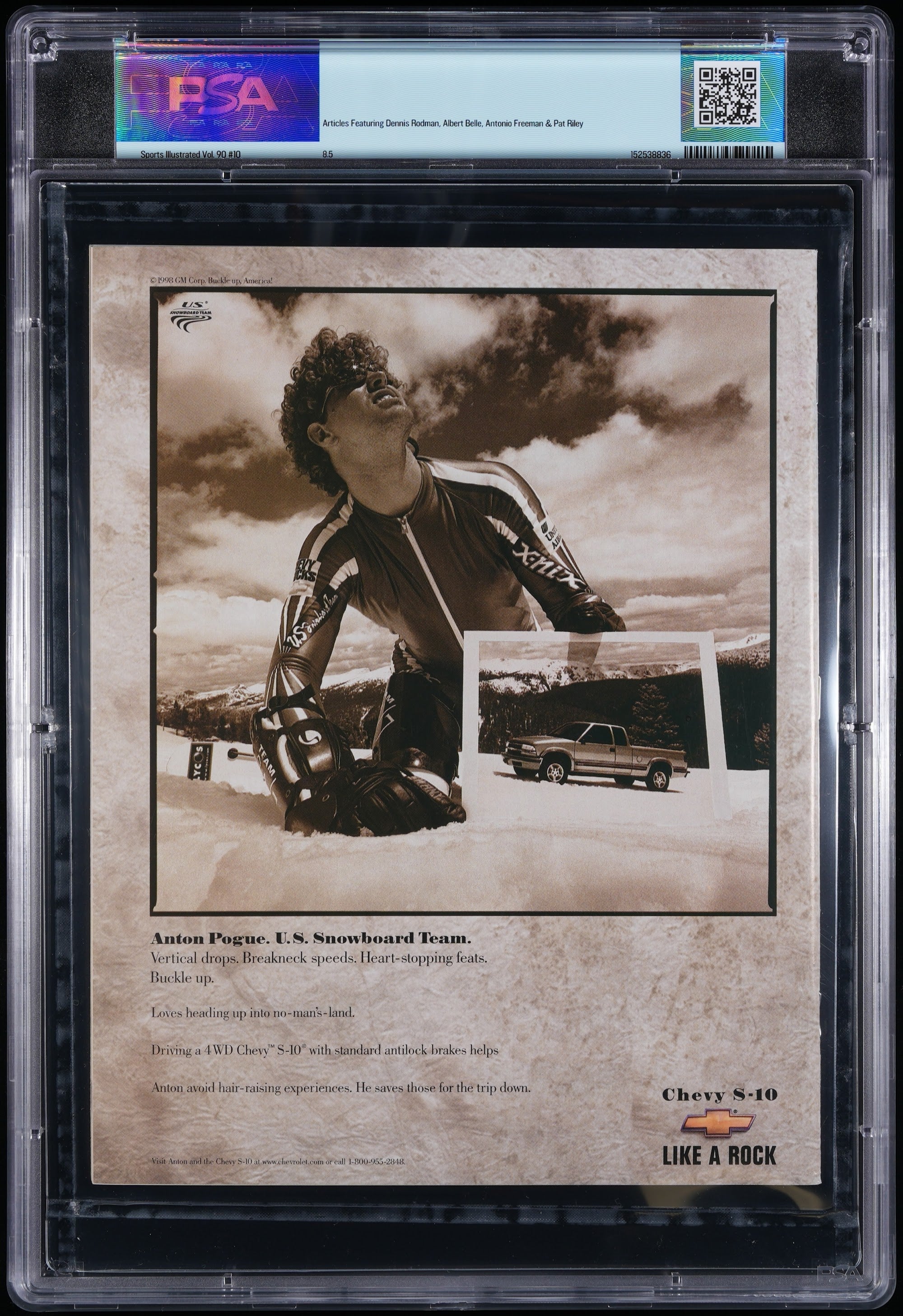 1999 Sports Illustrated Autographed – PSA 8.5 Newsstand