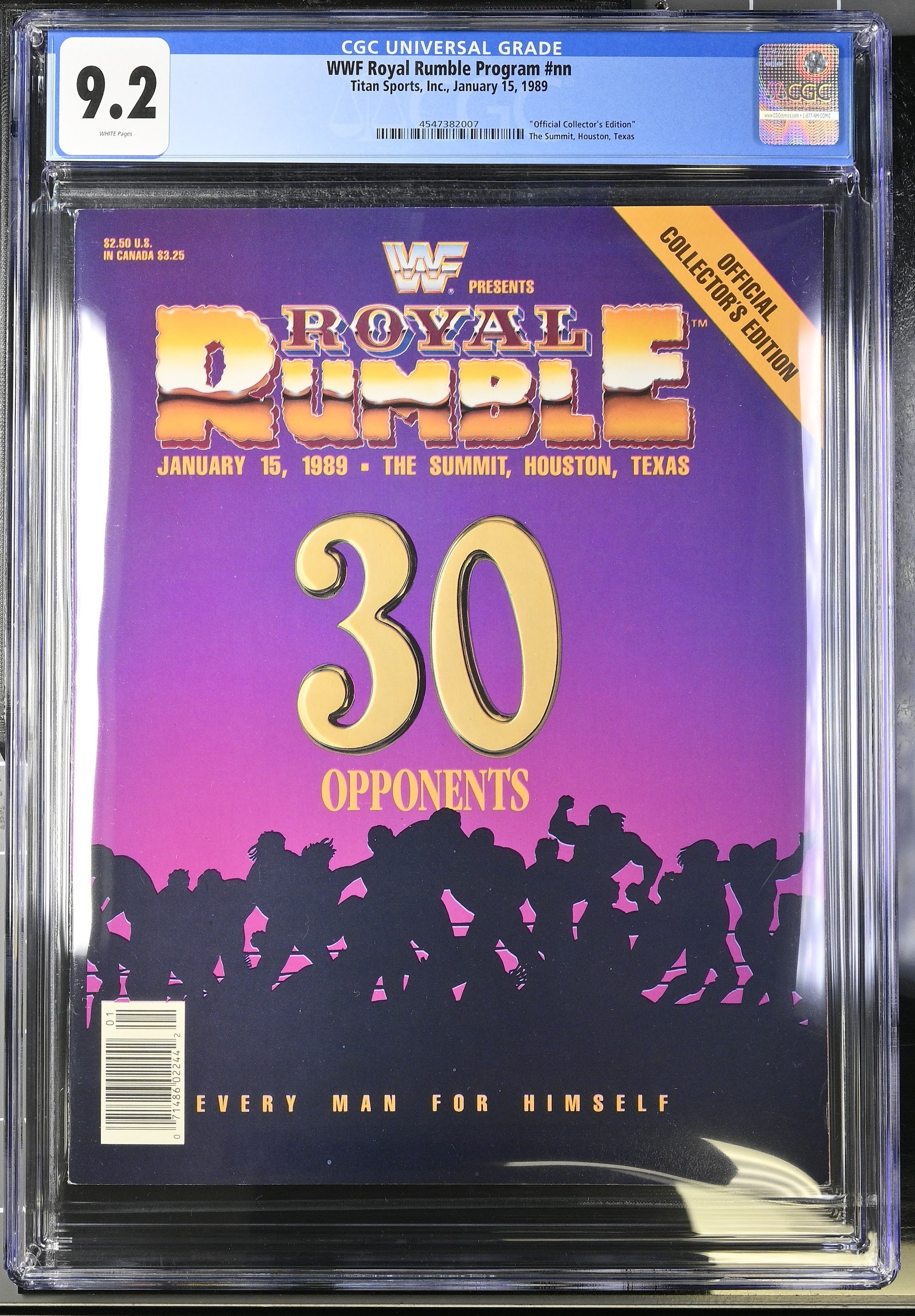 1989 WWF Magazine Top Pop – CGC 9.2