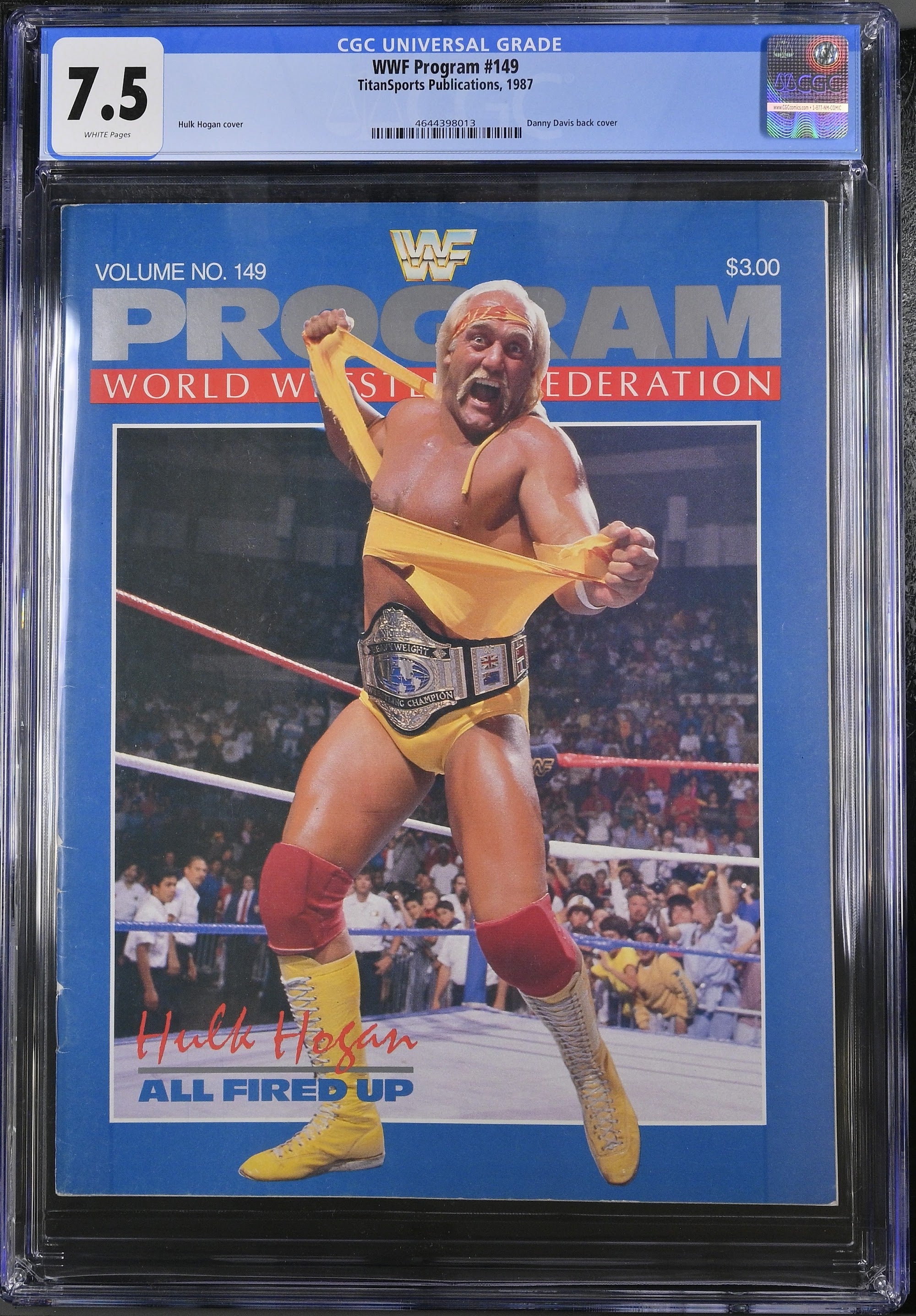1987 Hulk Hogan WWF Magazine – CGC 7.5