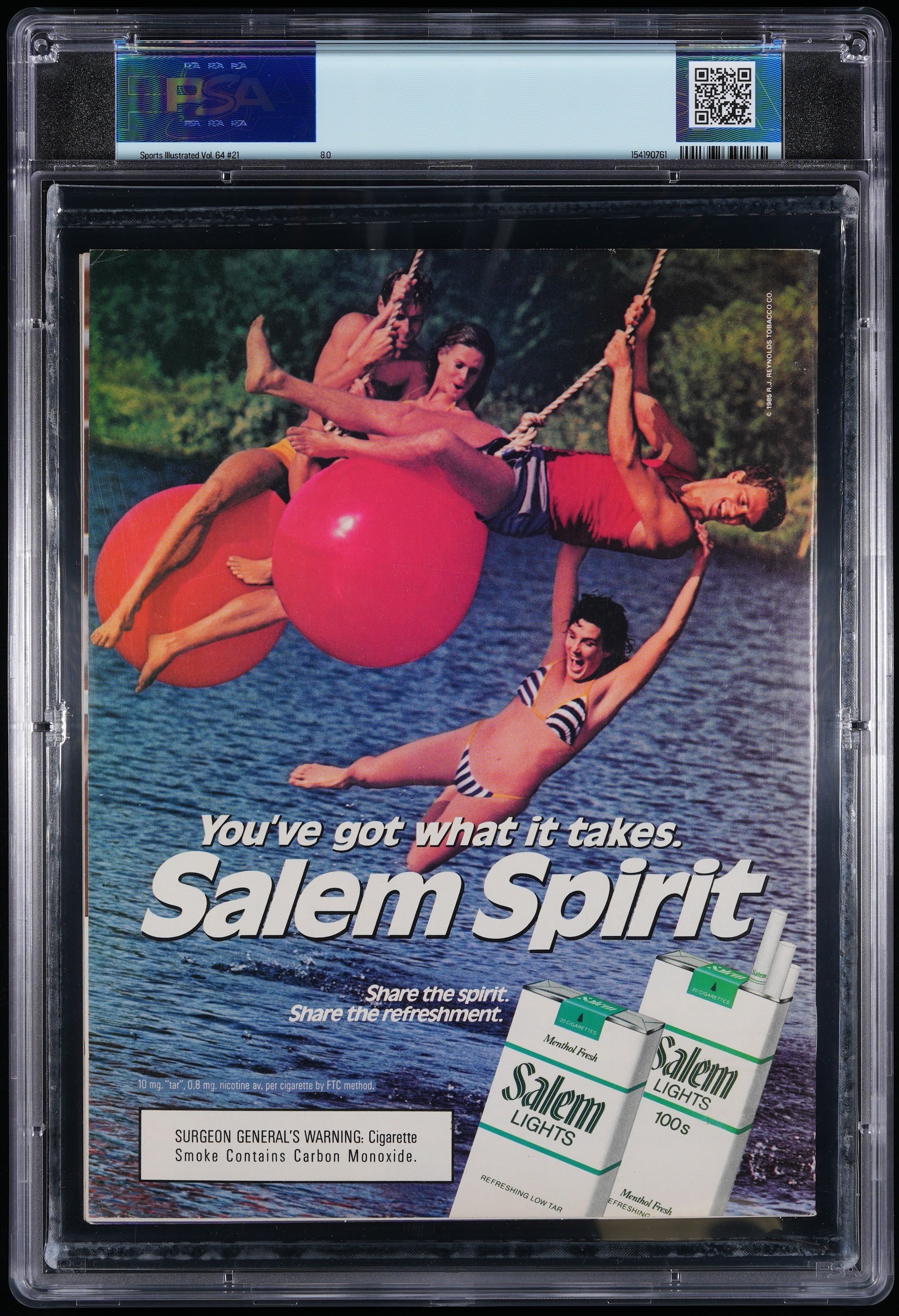 1986 Hakeem Olajuwon Sports Illustrated 1st Cover Autographed – PSA 8 Subscription